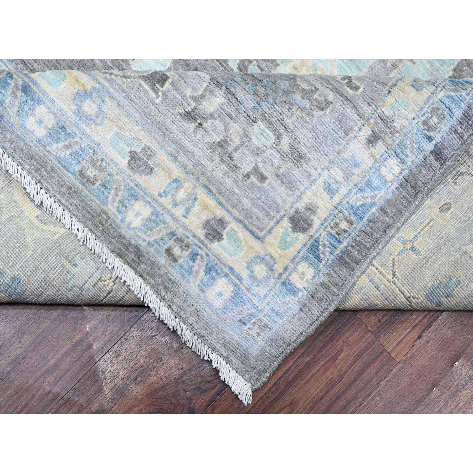 Oushak-And-Peshawar-Hand-Knotted-Rug-441925