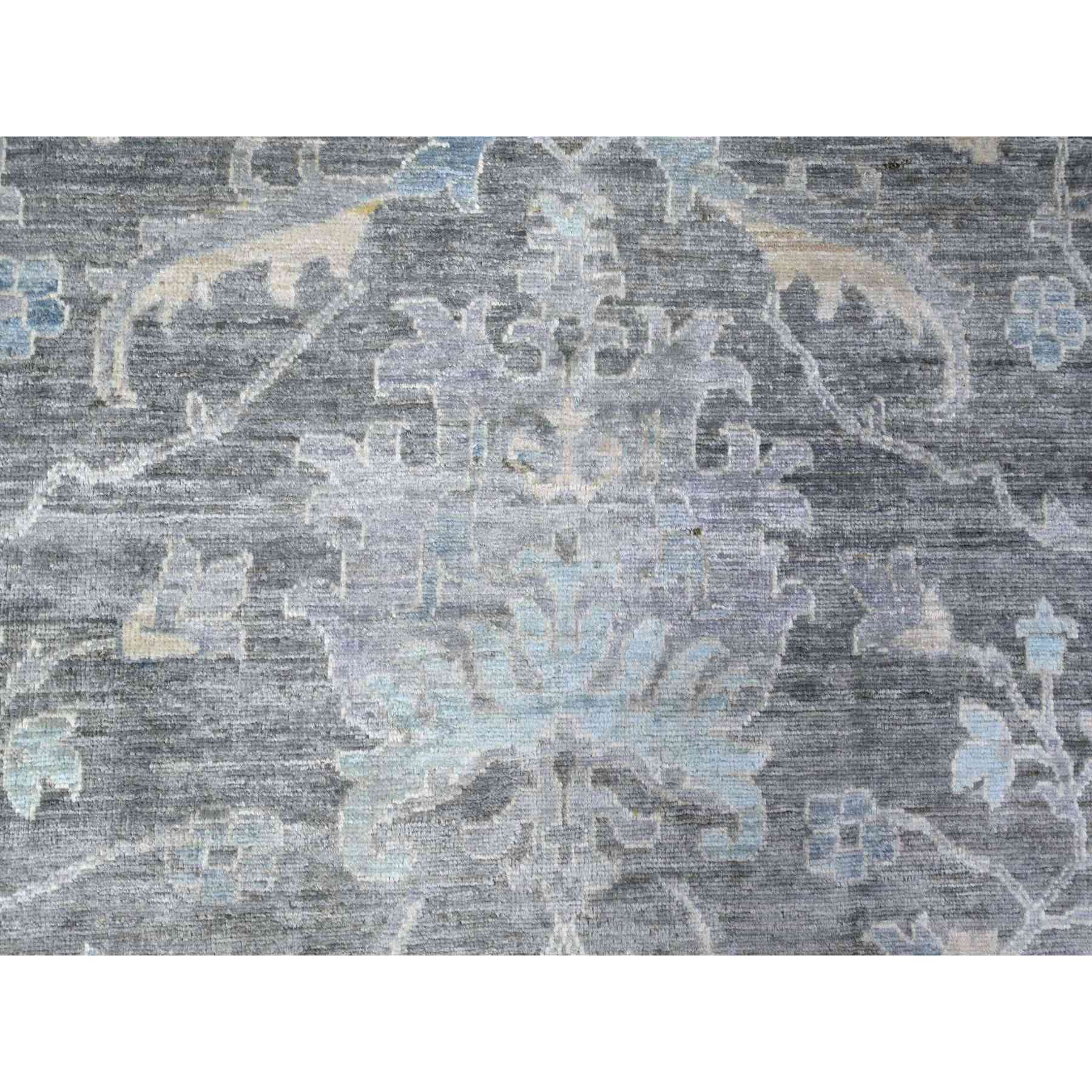 Oushak-And-Peshawar-Hand-Knotted-Rug-441925