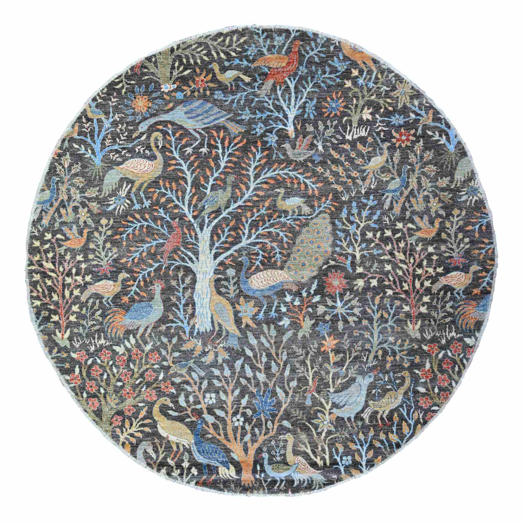 Oushak-And-Peshawar-Hand-Knotted-Rug-442070