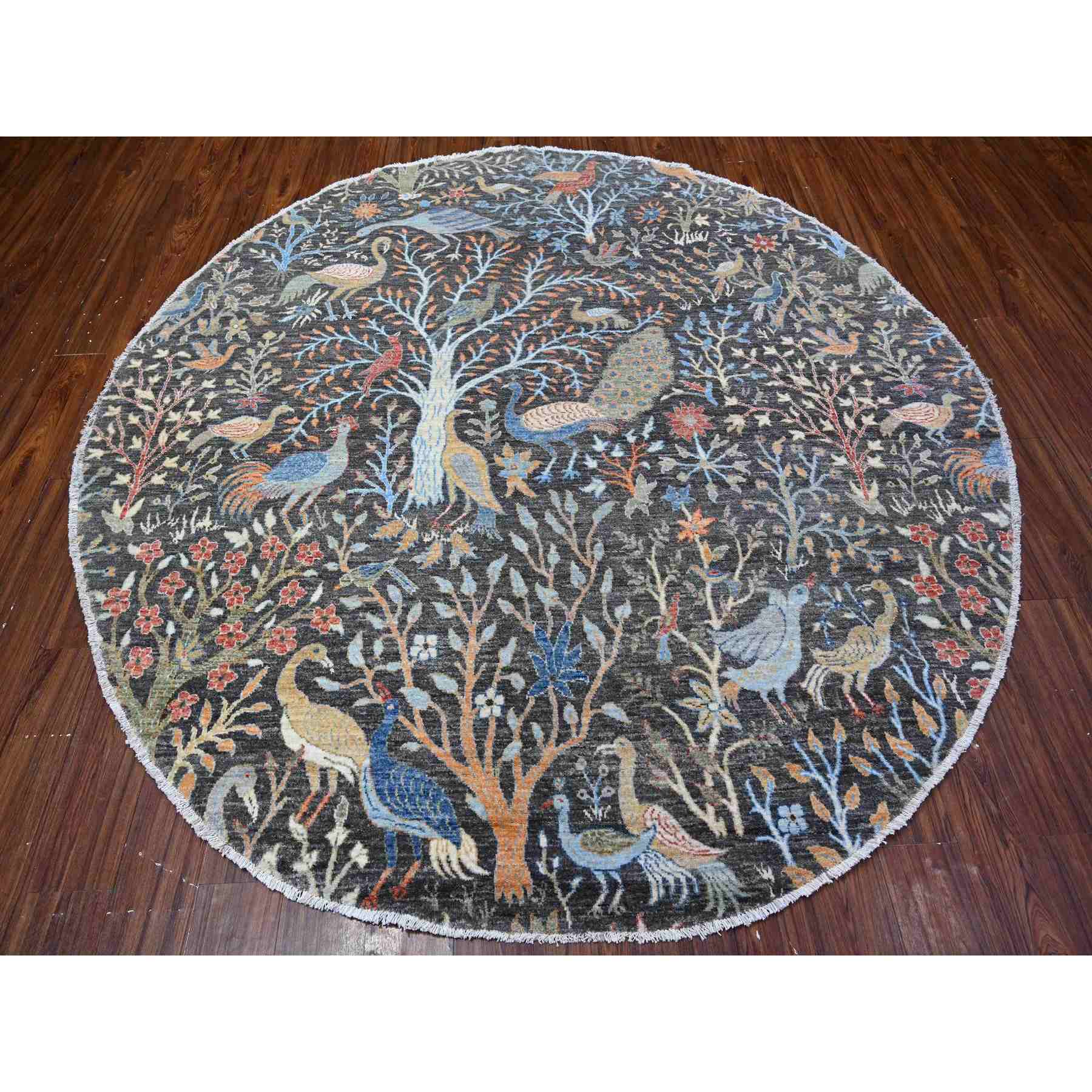 Oushak-And-Peshawar-Hand-Knotted-Rug-442070
