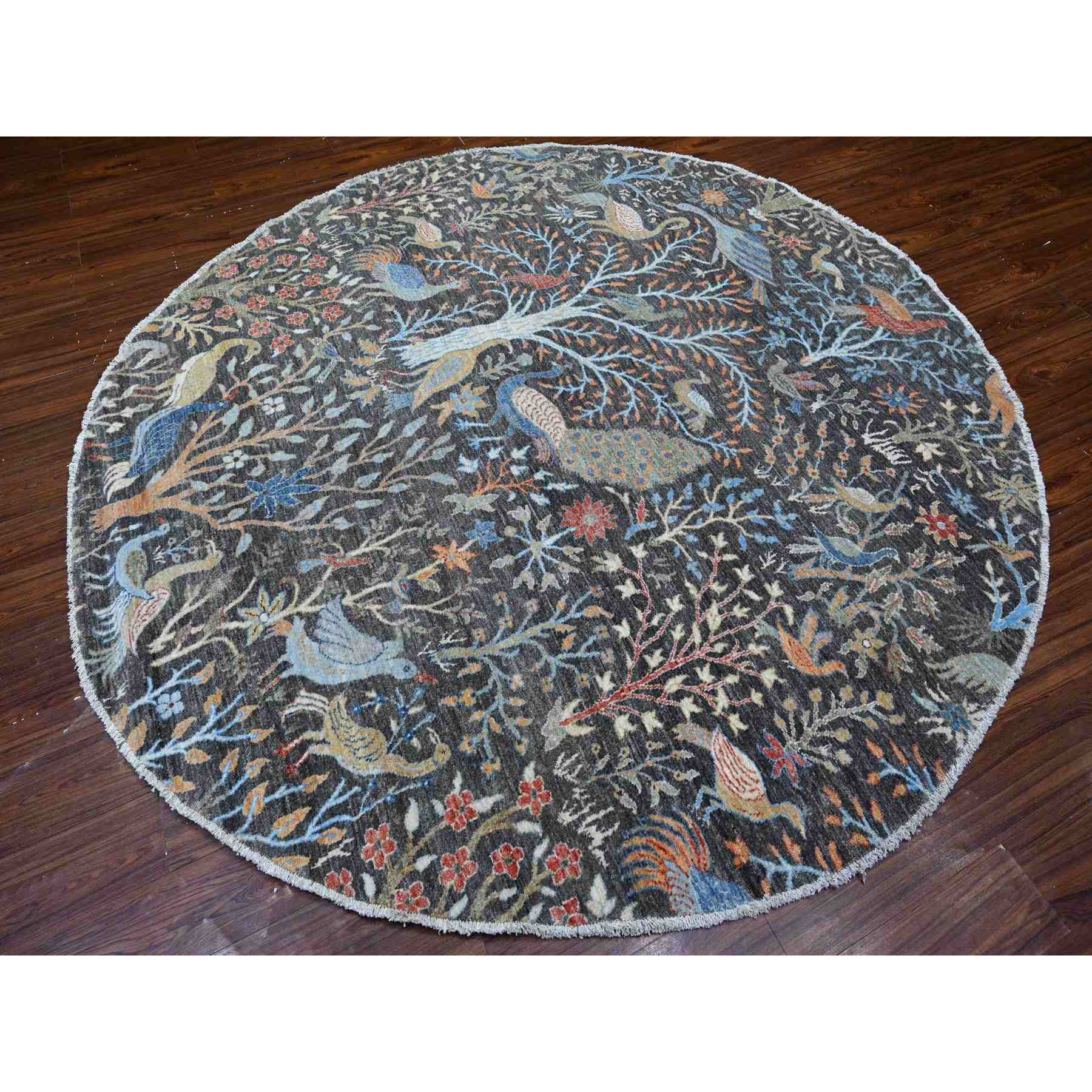 Oushak-And-Peshawar-Hand-Knotted-Rug-442070