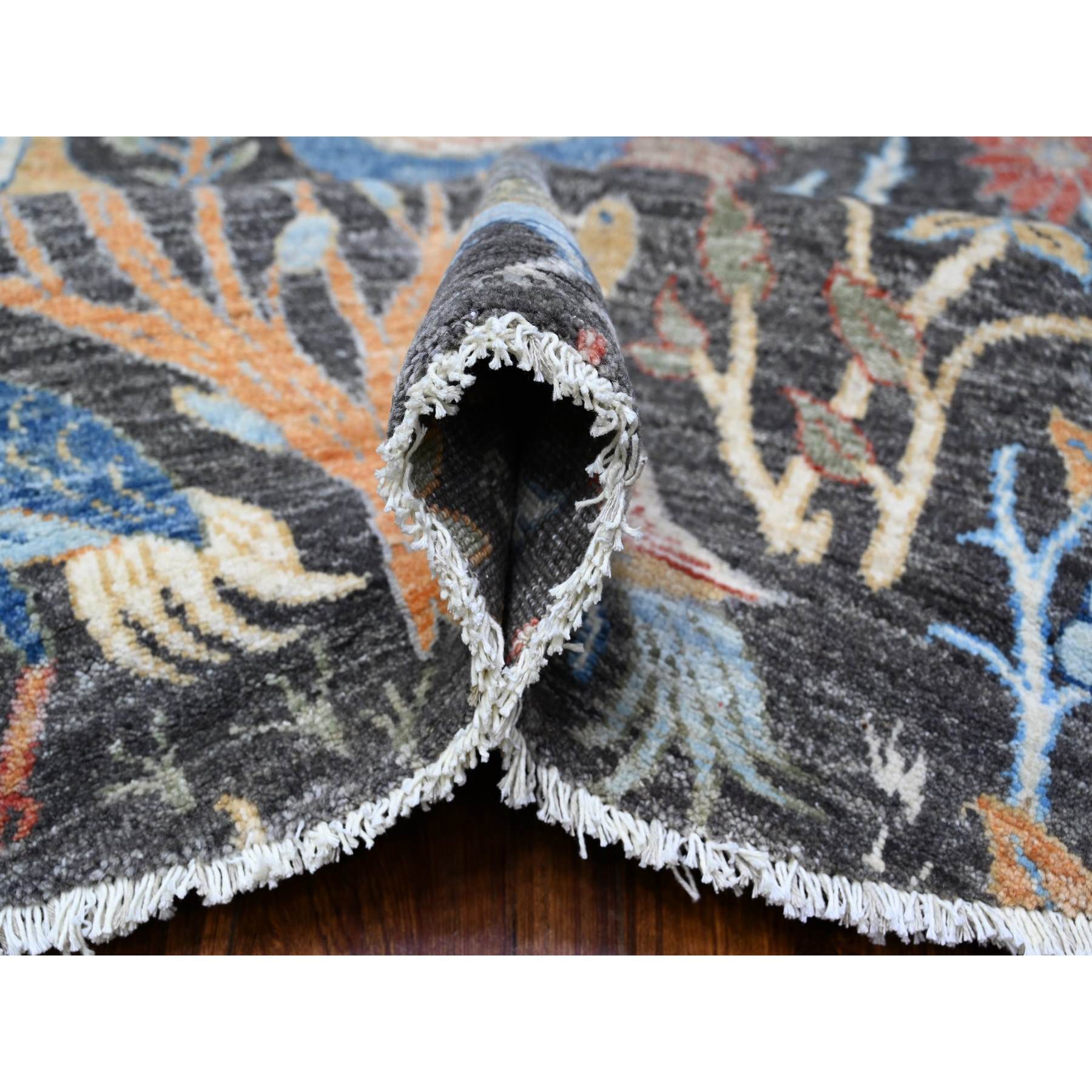 Oushak-And-Peshawar-Hand-Knotted-Rug-442070