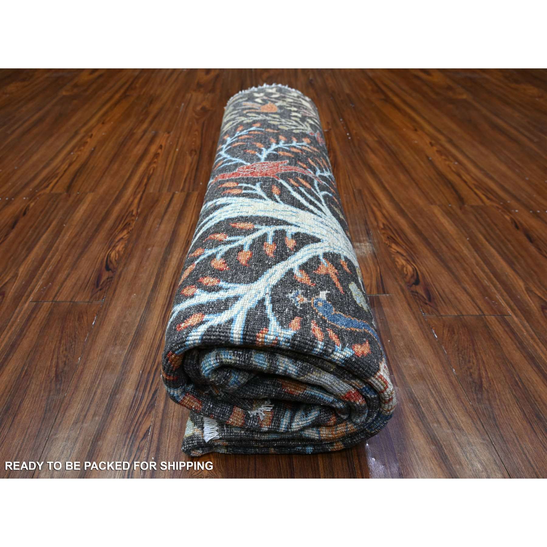 Oushak-And-Peshawar-Hand-Knotted-Rug-442070