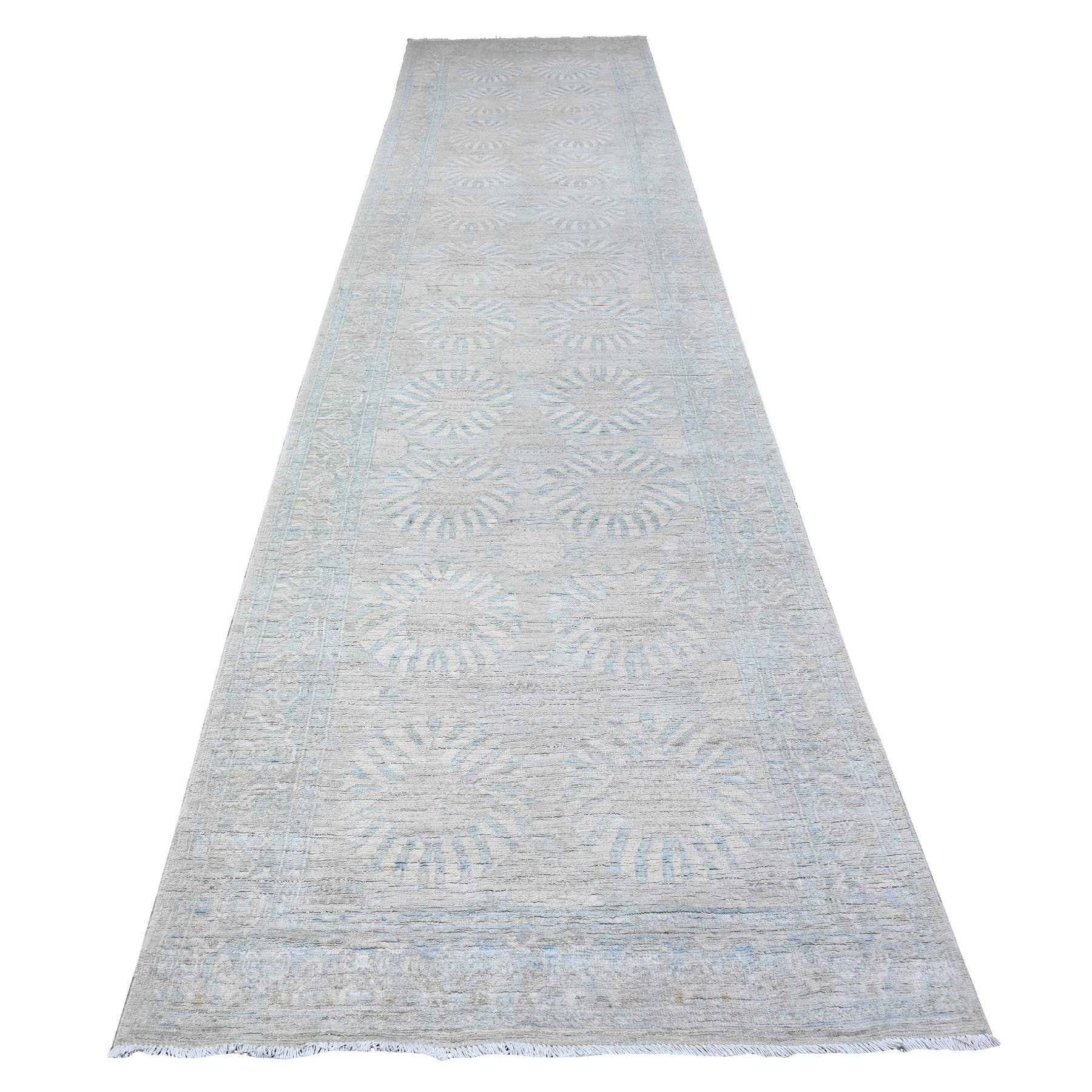 Oushak-And-Peshawar-Hand-Knotted-Rug-442095
