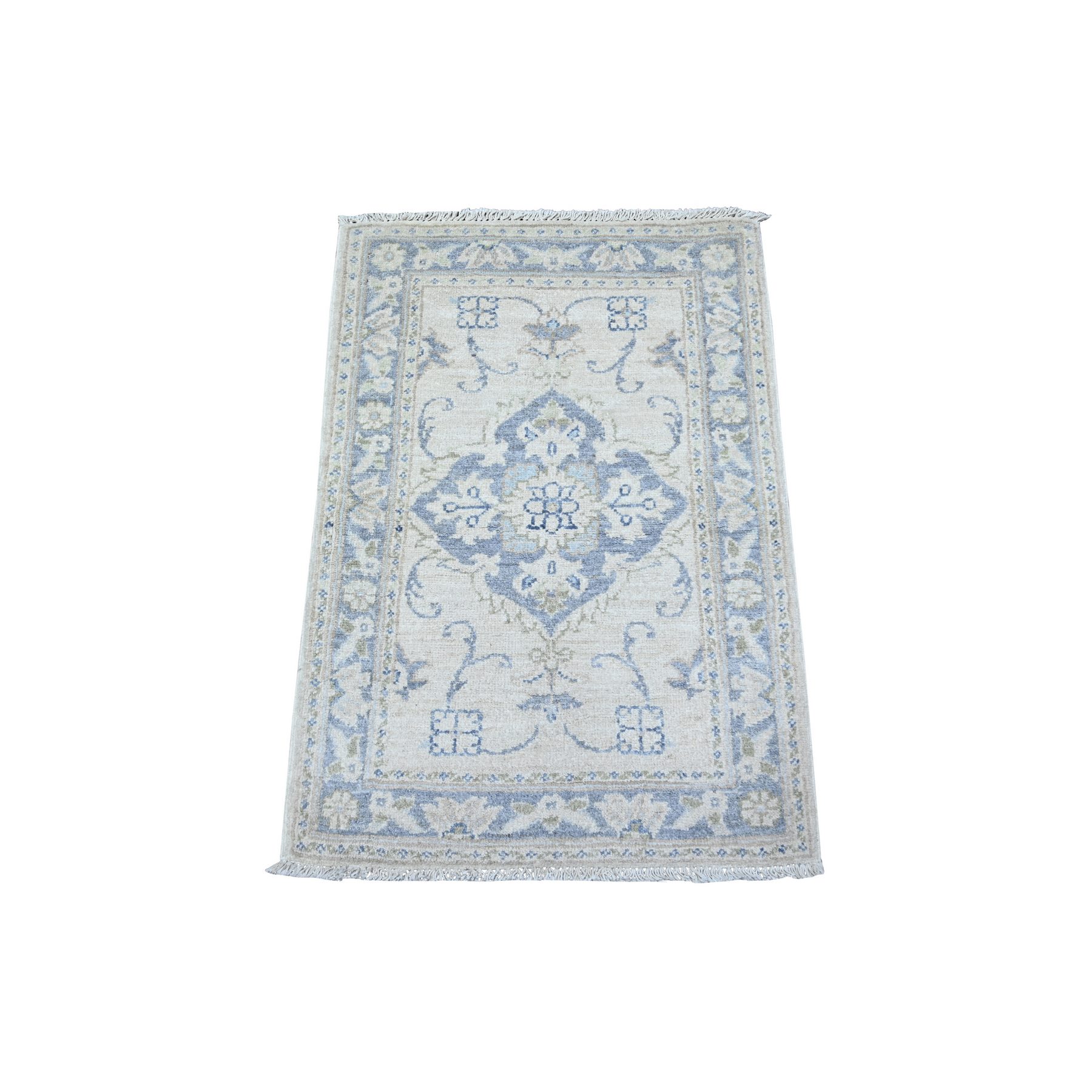Oushak-And-Peshawar-Hand-Knotted-Rug-442120