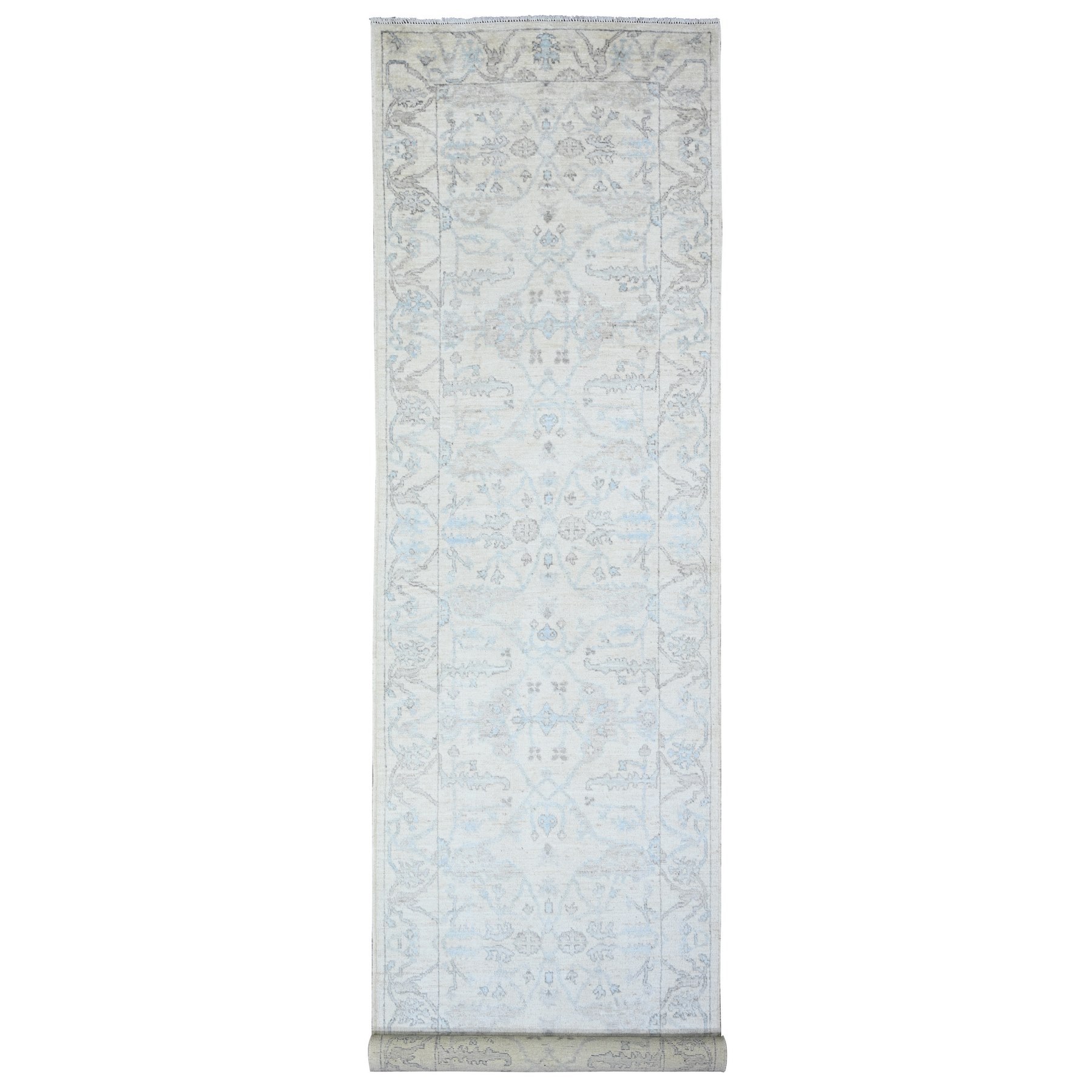 Oushak-And-Peshawar-Hand-Knotted-Rug-442180