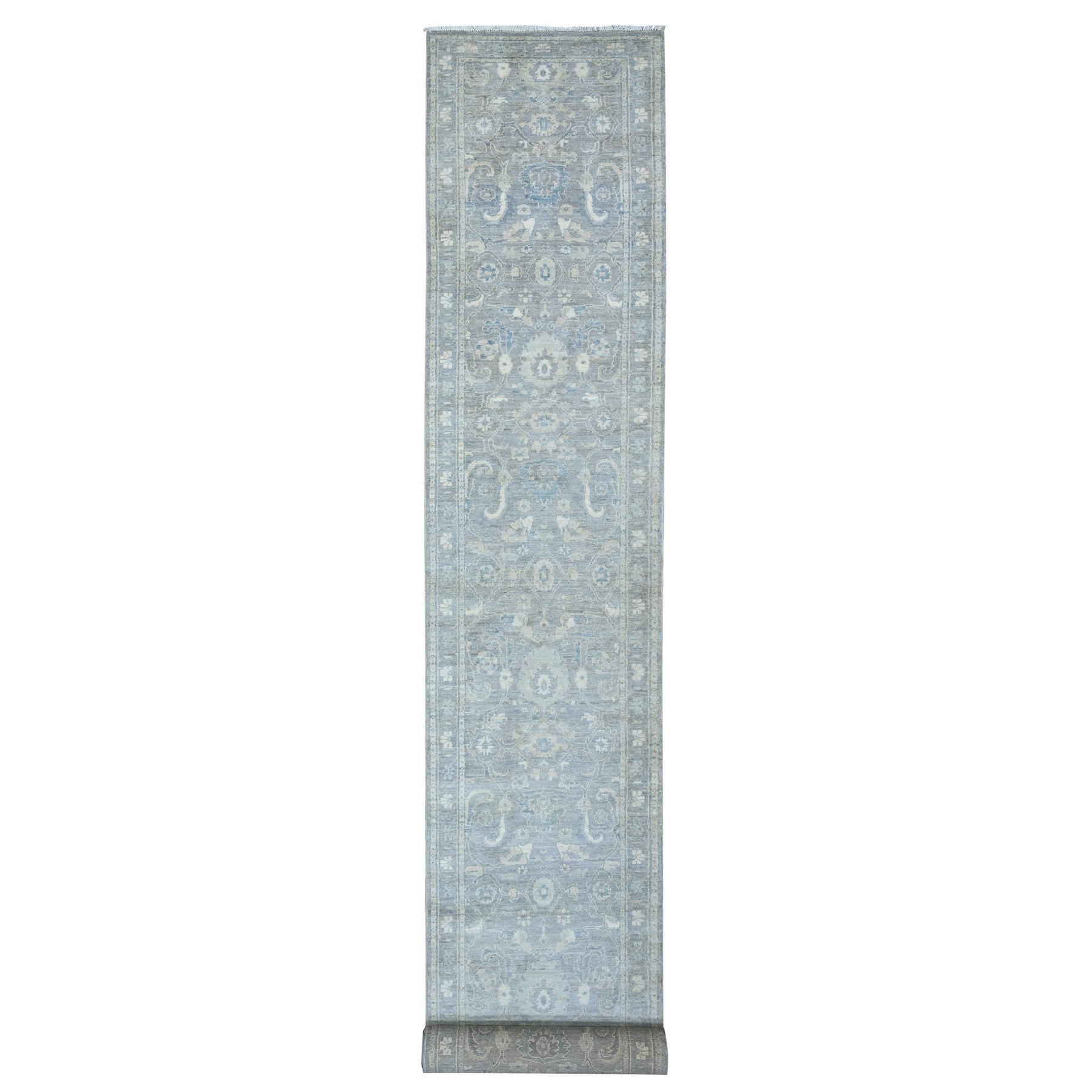 Oushak-And-Peshawar-Hand-Knotted-Rug-442330