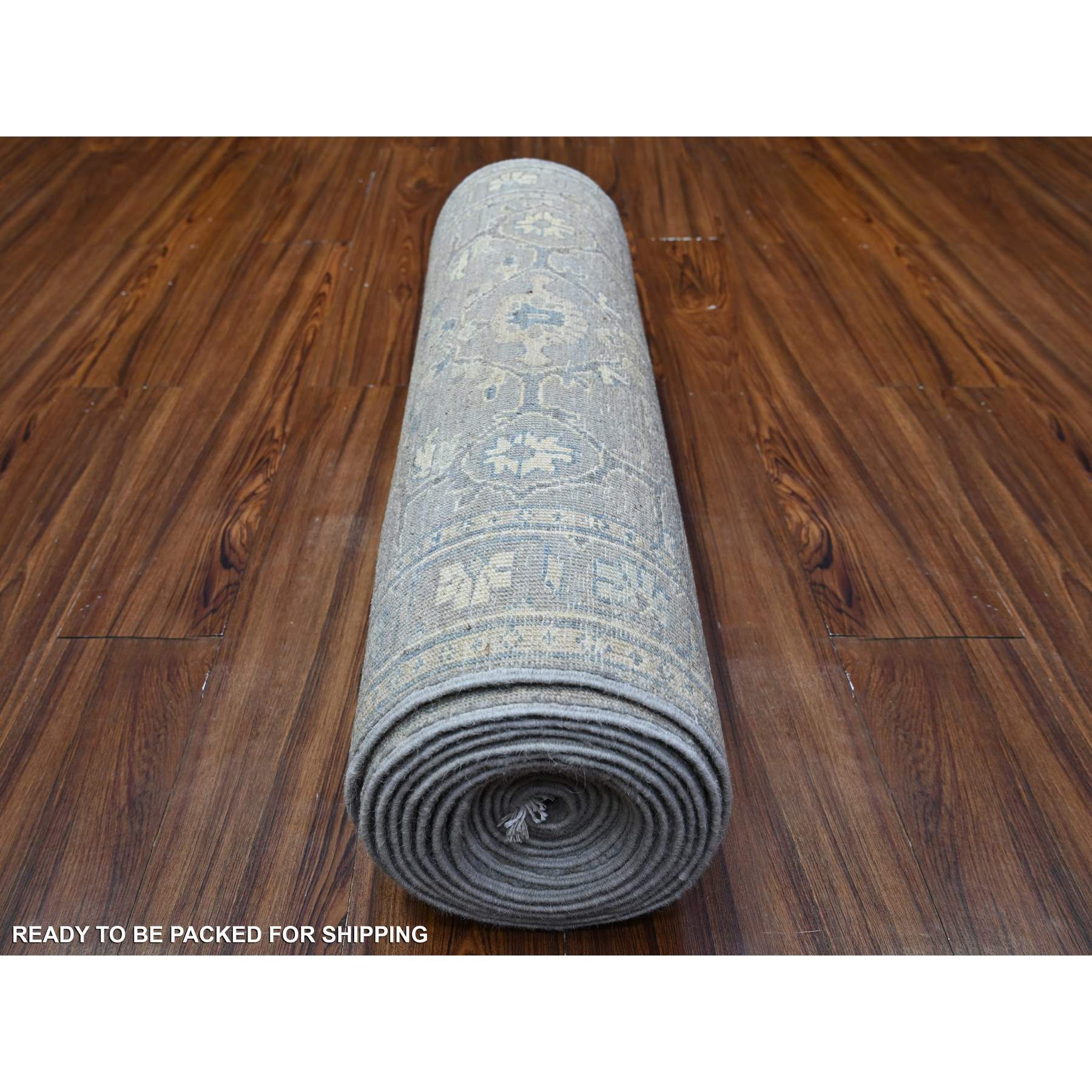 Oushak-And-Peshawar-Hand-Knotted-Rug-442330