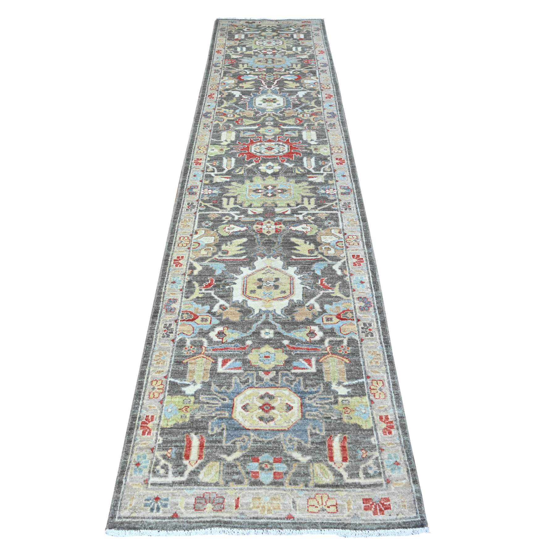 Oushak-And-Peshawar-Hand-Knotted-Rug-442340