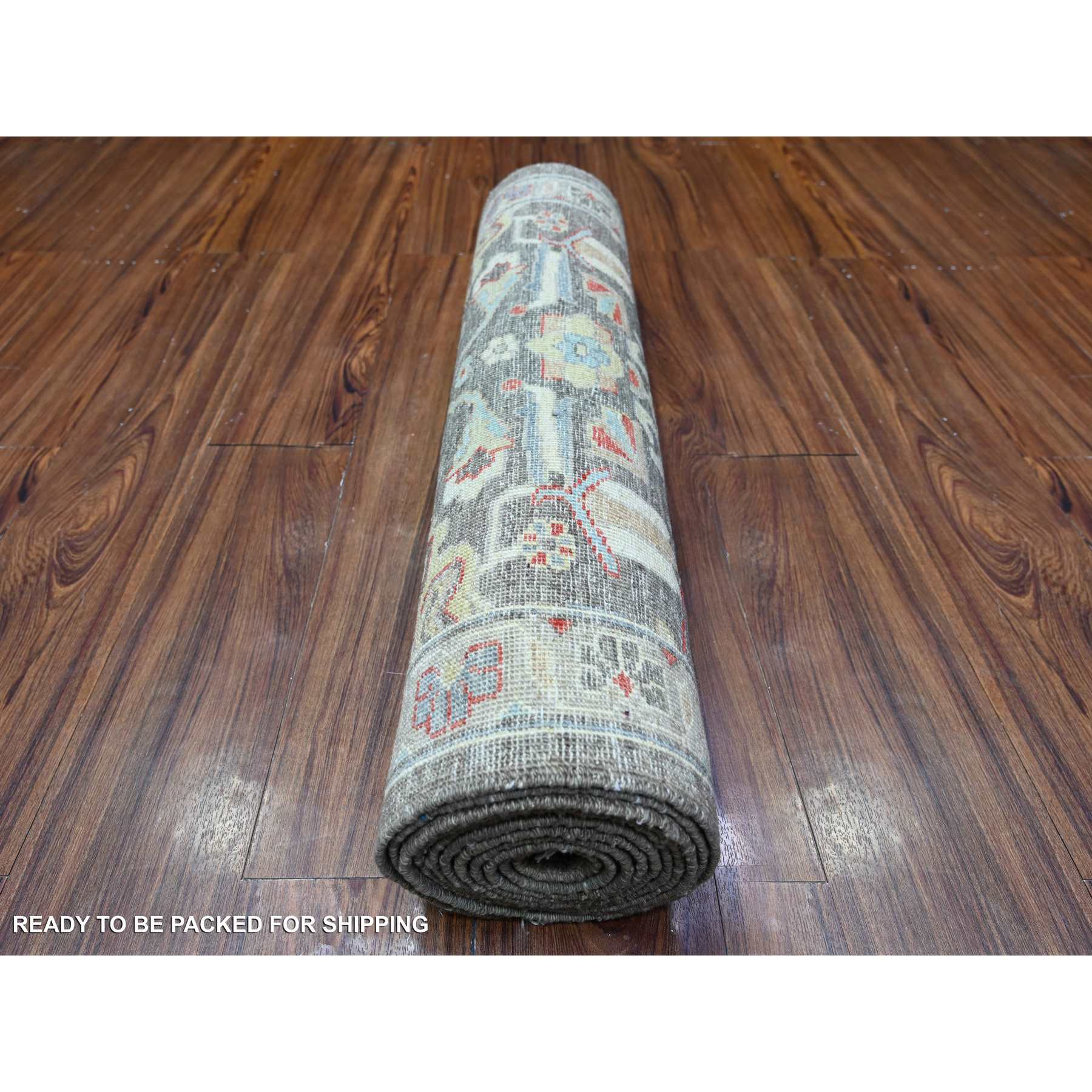 Oushak-And-Peshawar-Hand-Knotted-Rug-442340