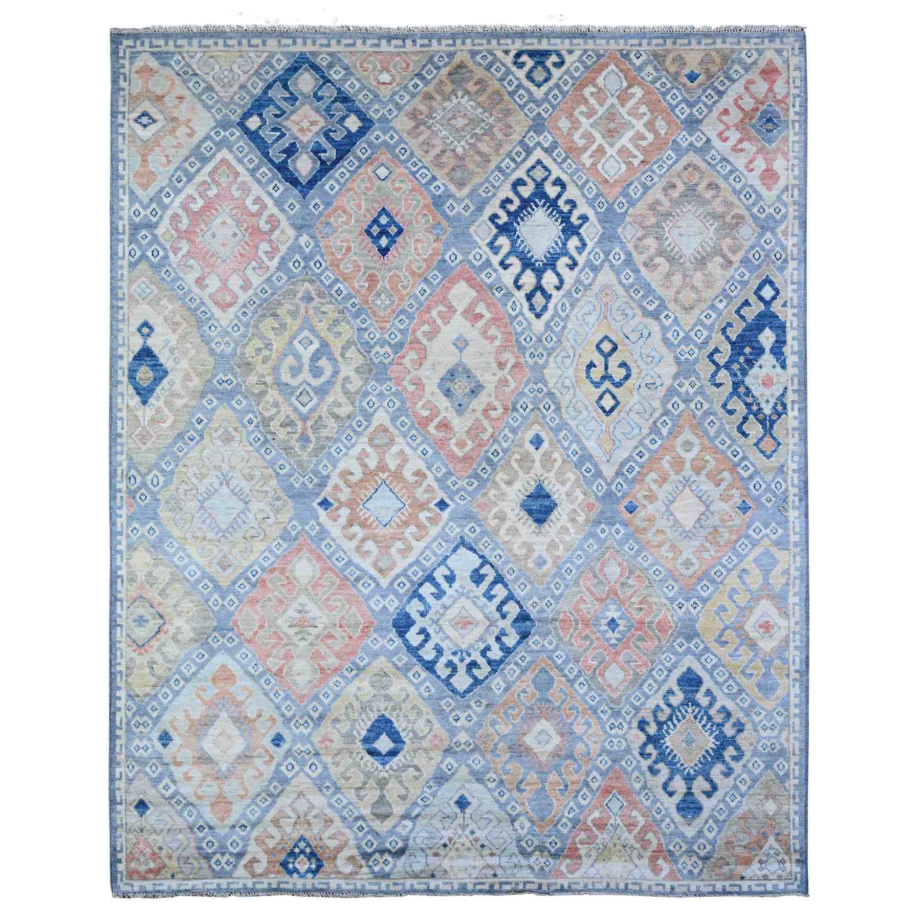 Tribal-Geometric-Hand-Knotted-Rug-440980