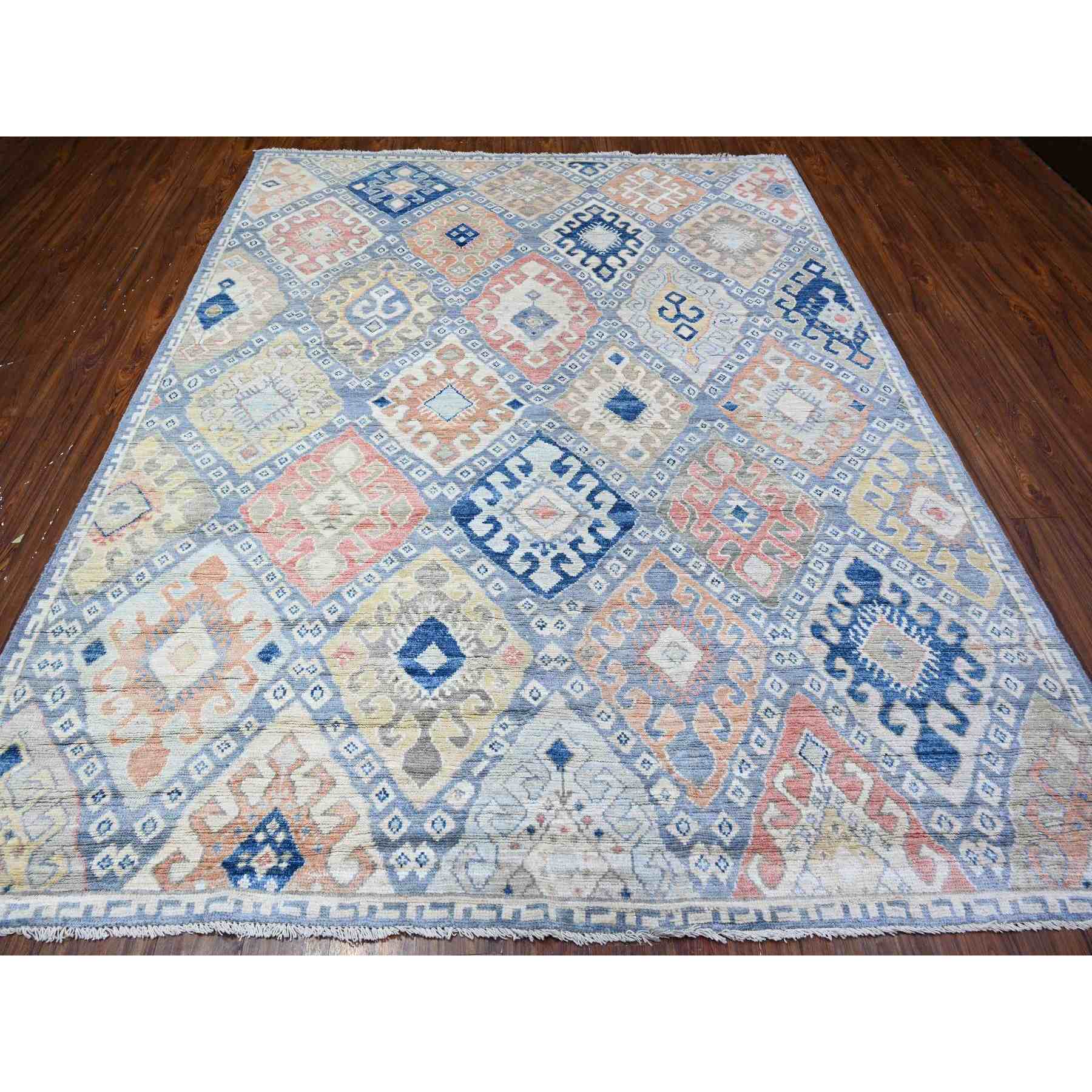 Tribal-Geometric-Hand-Knotted-Rug-440980