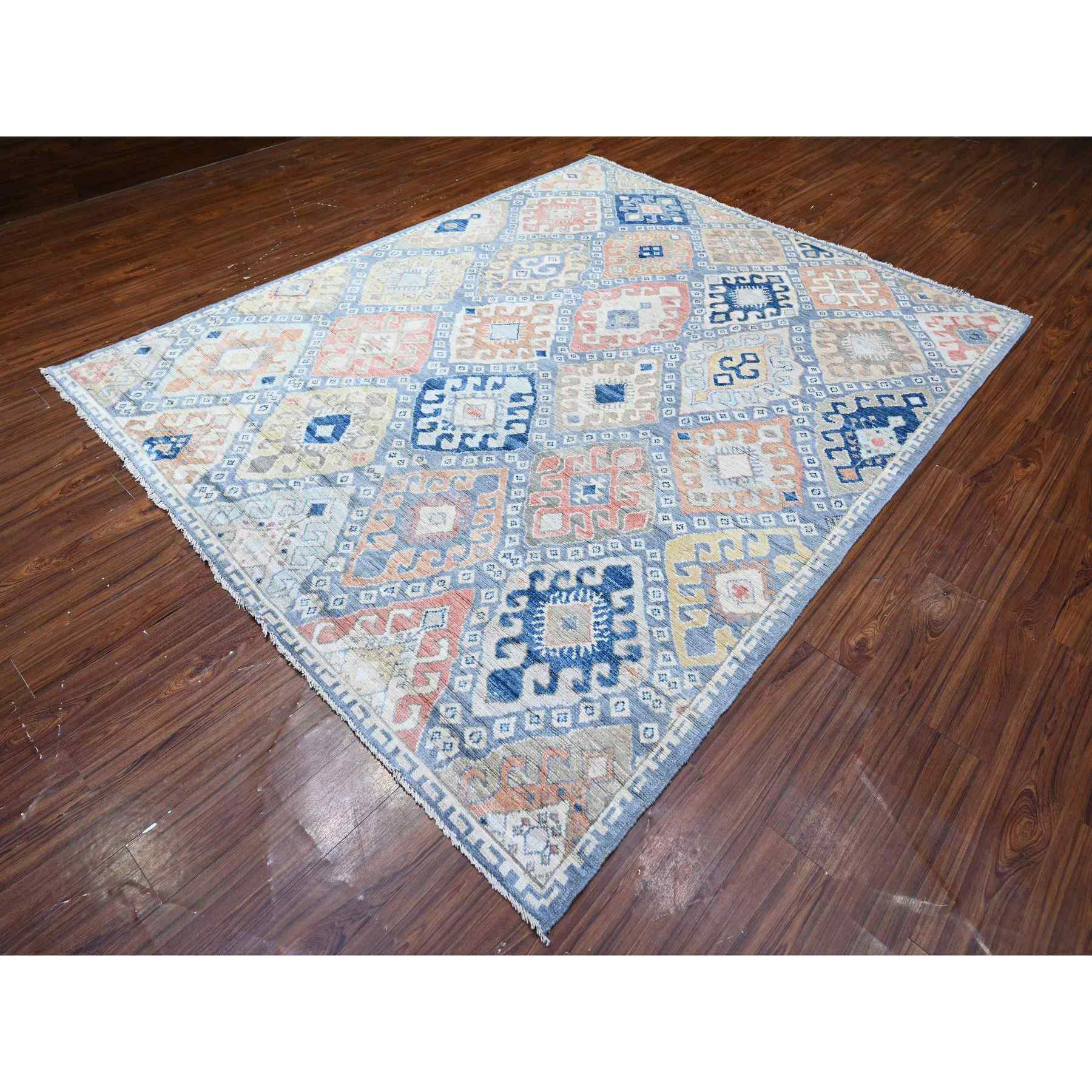 Tribal-Geometric-Hand-Knotted-Rug-440980