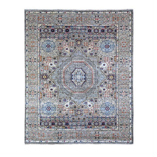 Scorpion Gray, Pre Historic Mamluk Design , Aryana Collection, Vegetable Dyes, Luxurious Wool, Oriental Rug