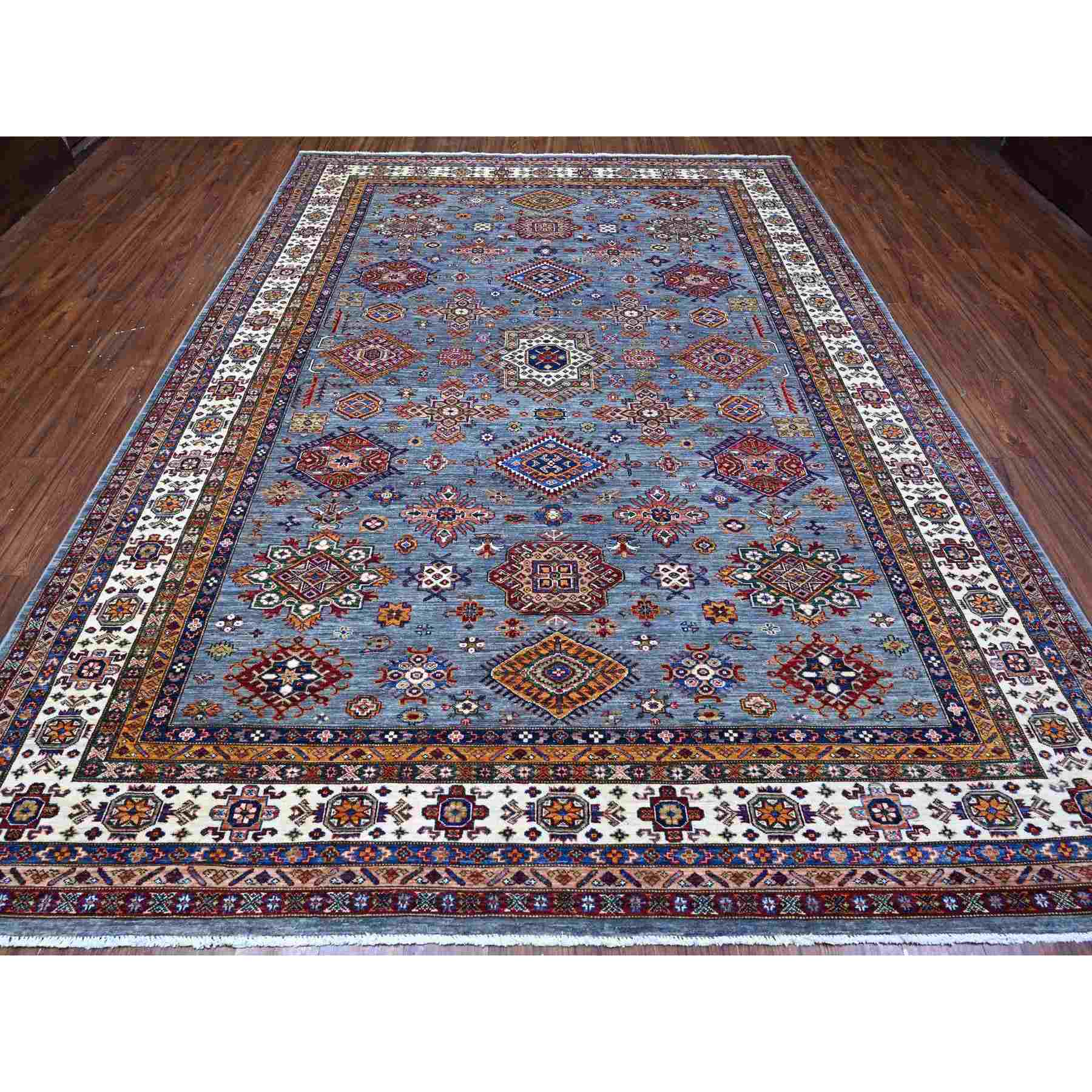 Kazak-Hand-Knotted-Rug-444575