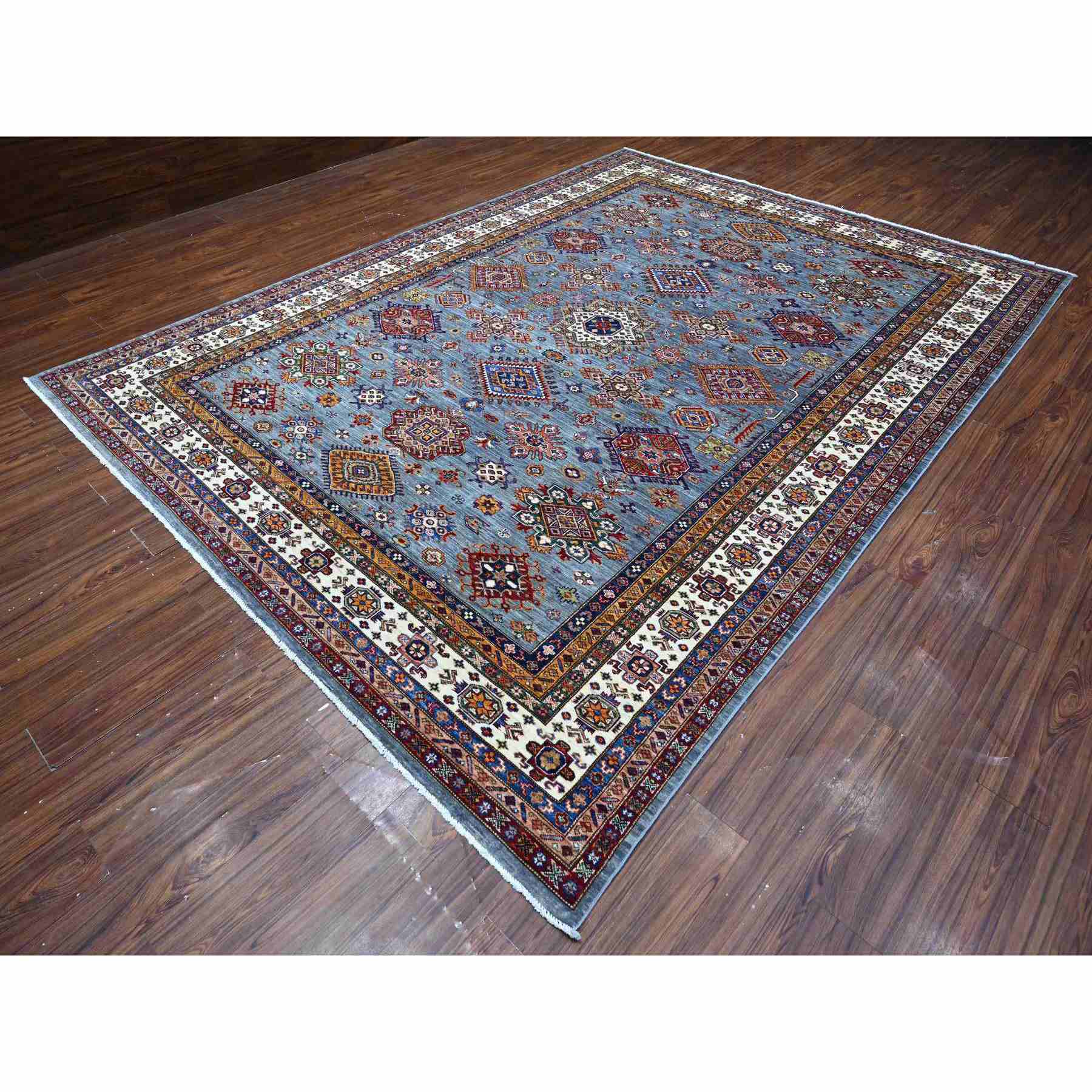 Kazak-Hand-Knotted-Rug-444575