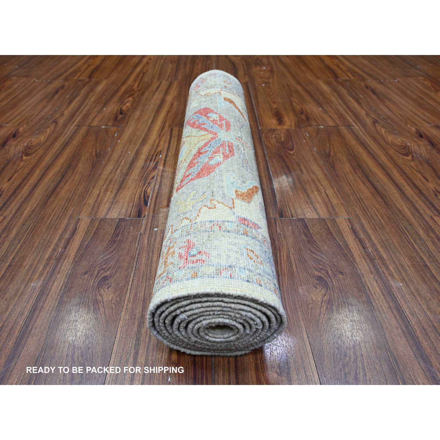 Oushak-And-Peshawar-Hand-Knotted-Rug-442725