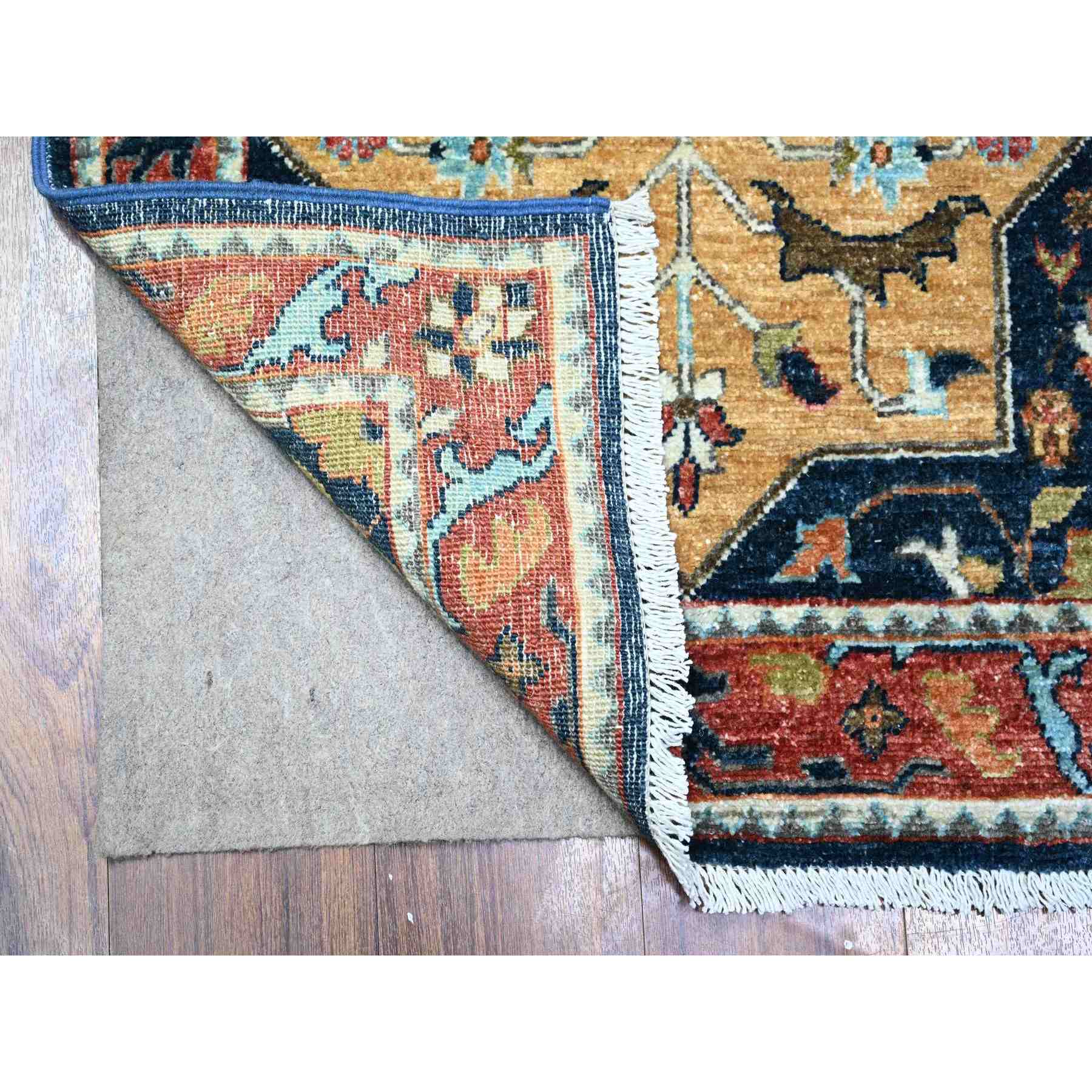 Oushak-And-Peshawar-Hand-Knotted-Rug-443115