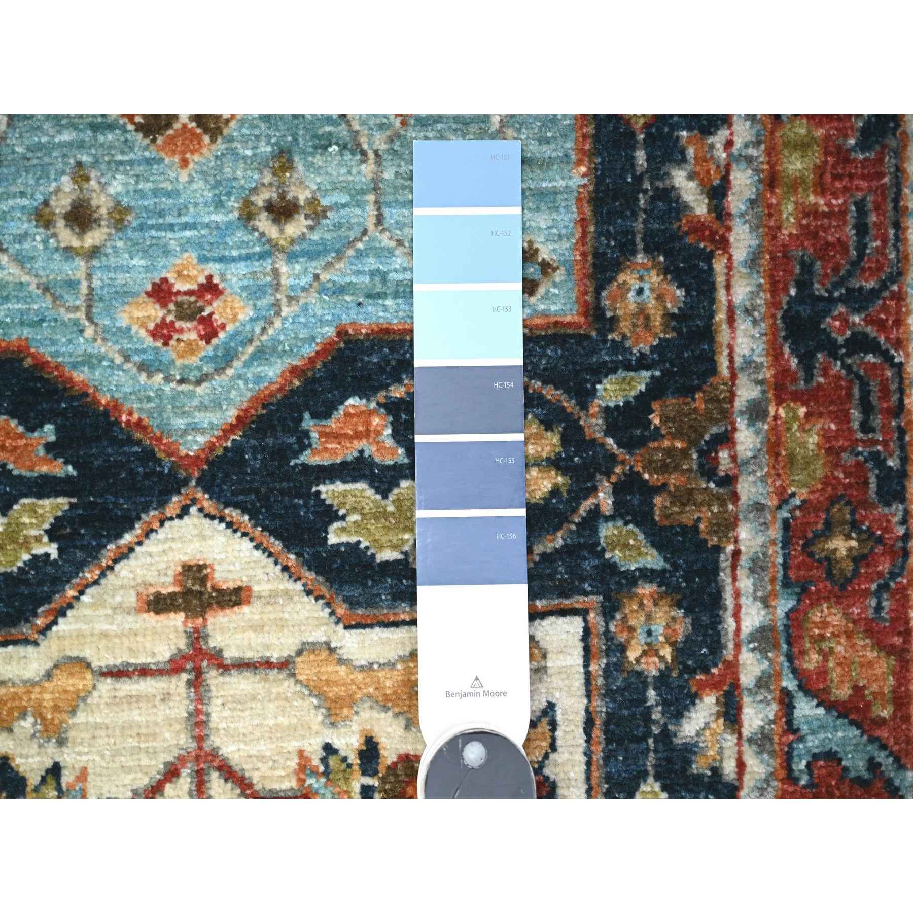 Oushak-And-Peshawar-Hand-Knotted-Rug-443115