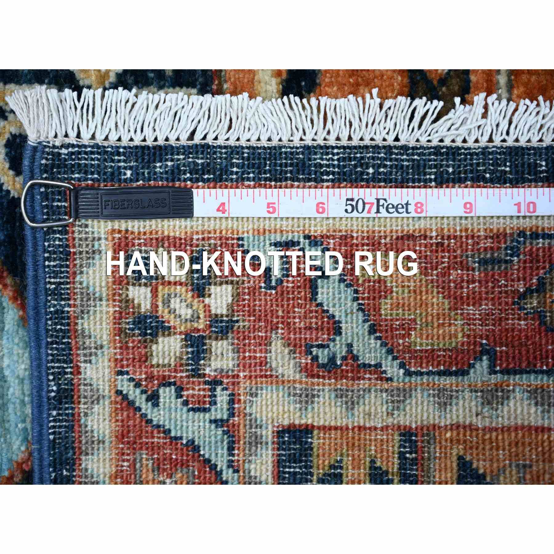 Oushak-And-Peshawar-Hand-Knotted-Rug-443115