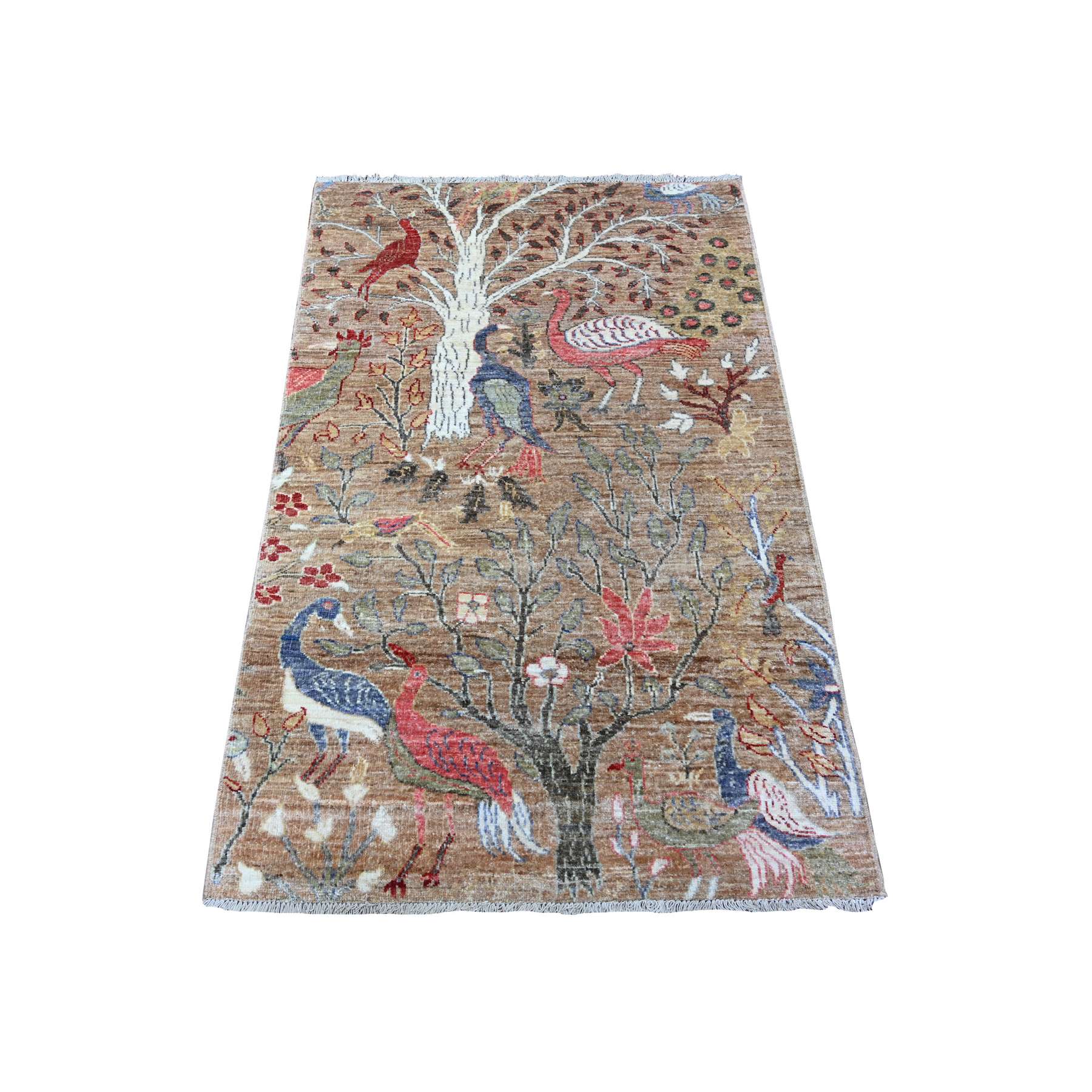 Oushak-And-Peshawar-Hand-Knotted-Rug-442500