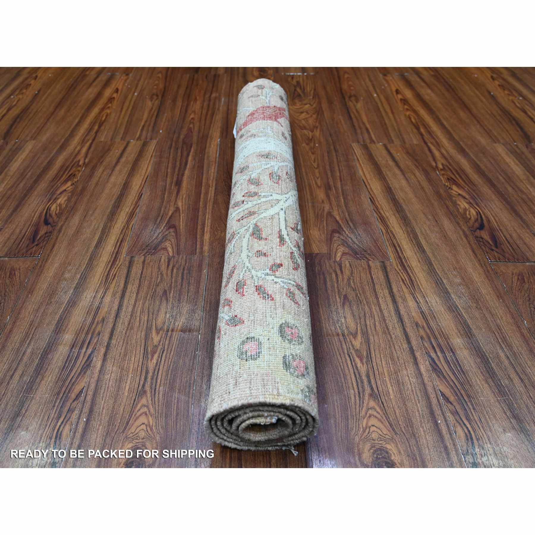 Oushak-And-Peshawar-Hand-Knotted-Rug-442500