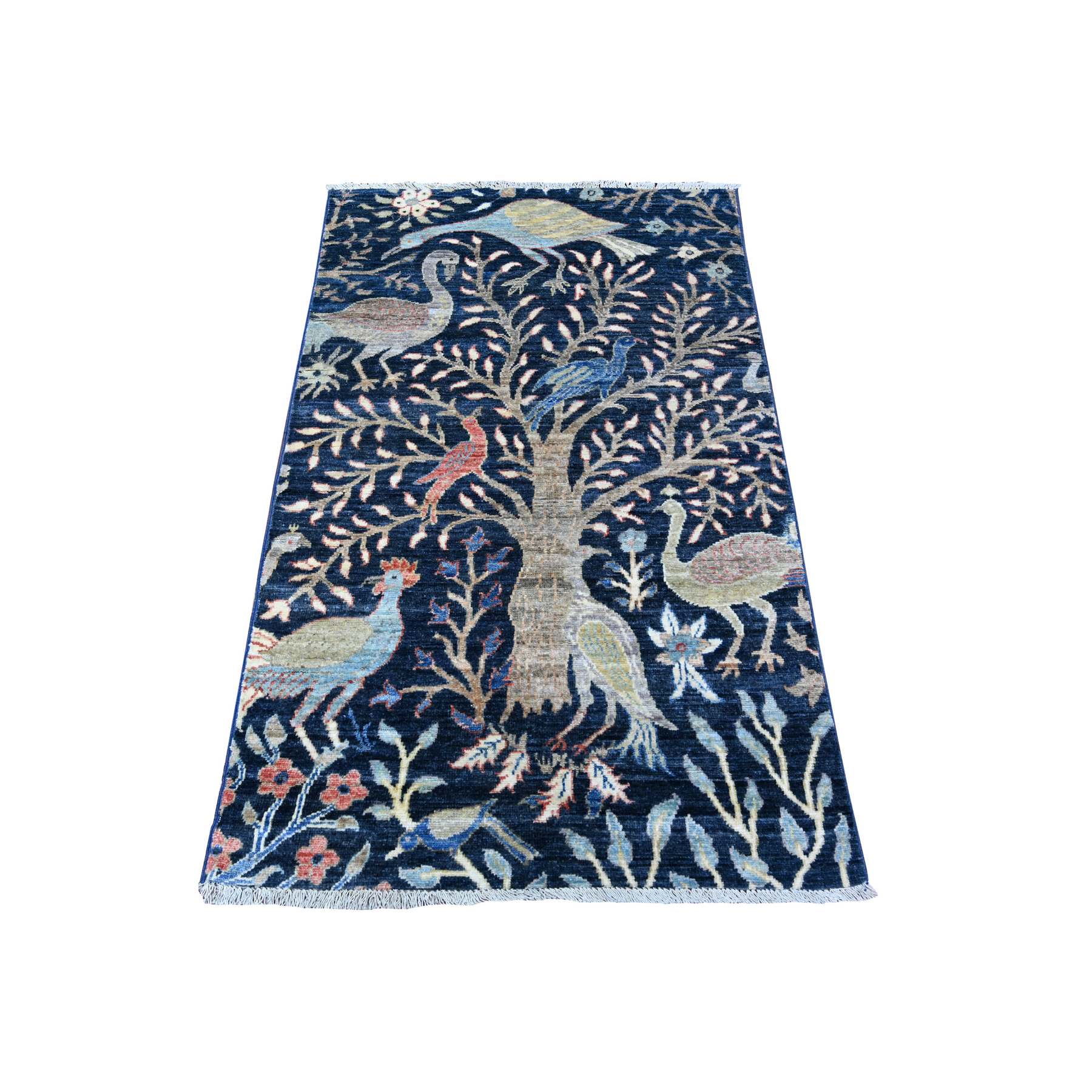 Oushak-And-Peshawar-Hand-Knotted-Rug-442505