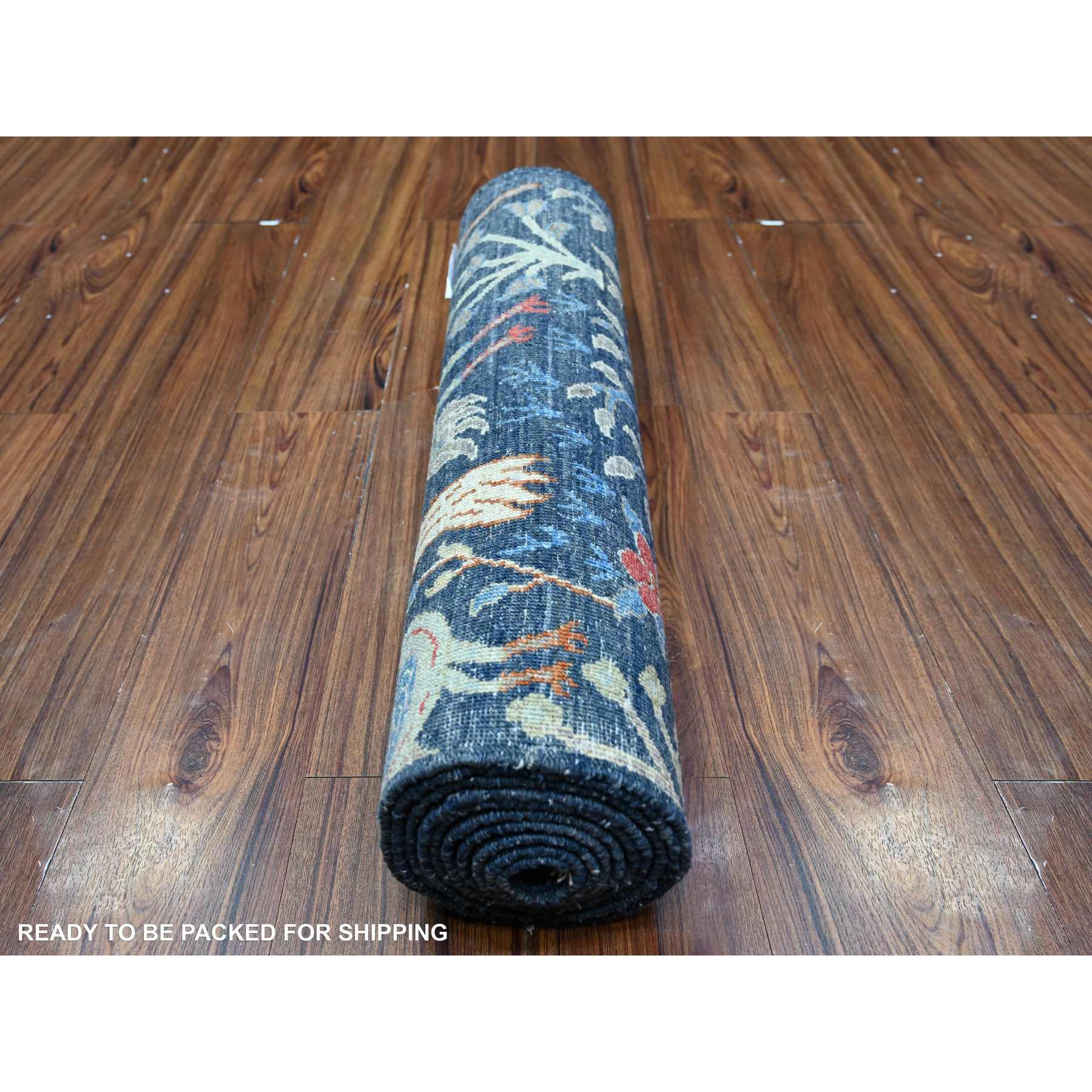 Oushak-And-Peshawar-Hand-Knotted-Rug-442520