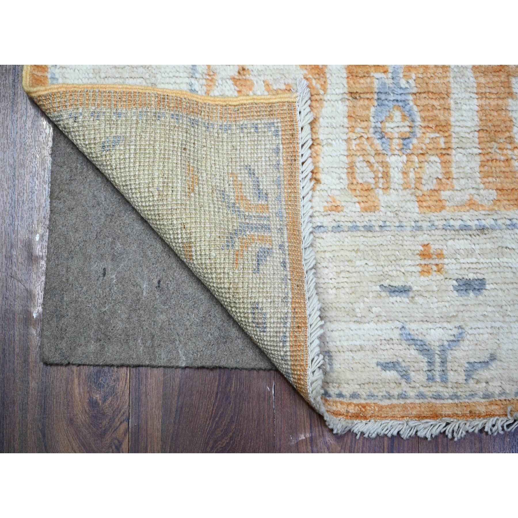 Oushak-And-Peshawar-Hand-Knotted-Rug-442550