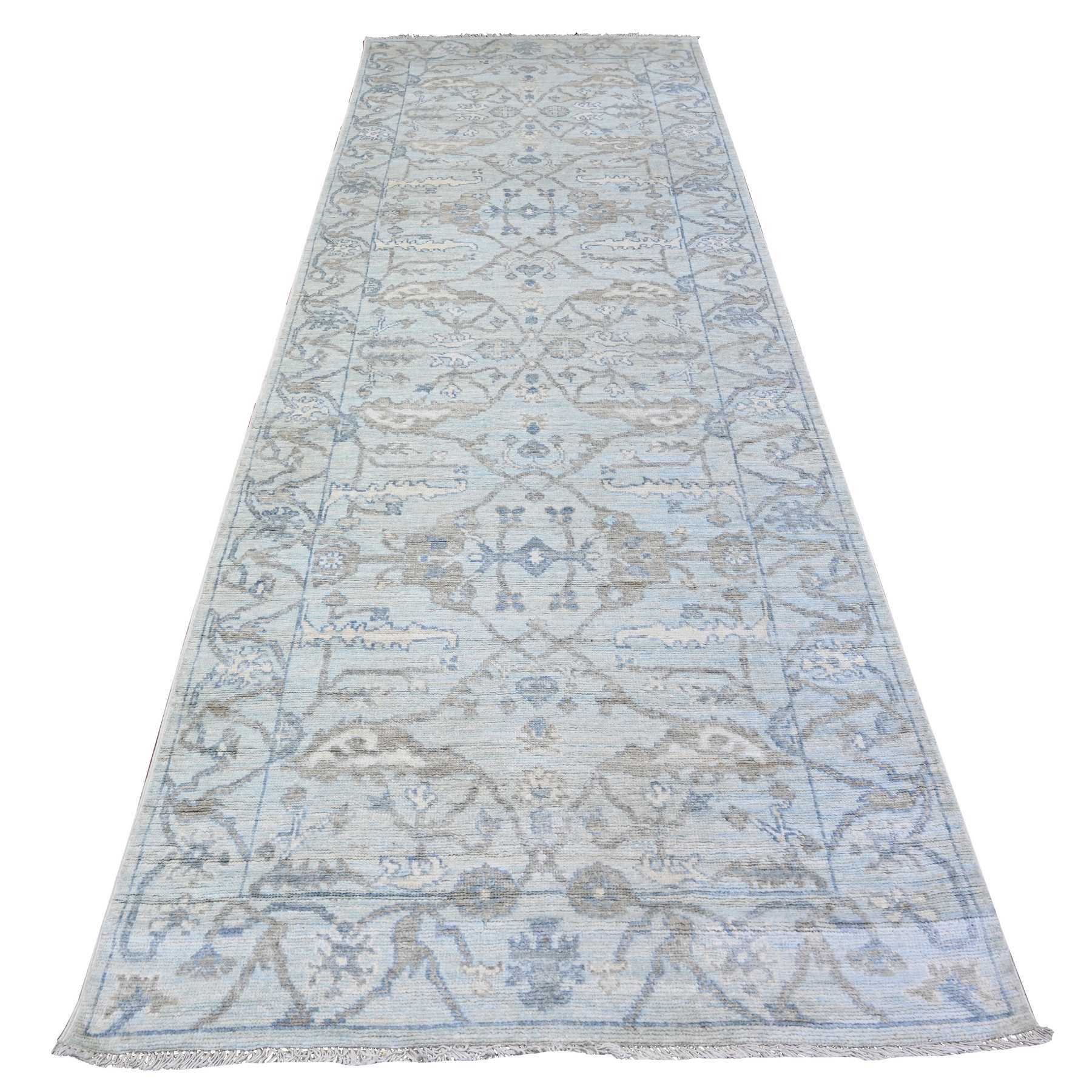 Oushak-And-Peshawar-Hand-Knotted-Rug-442645