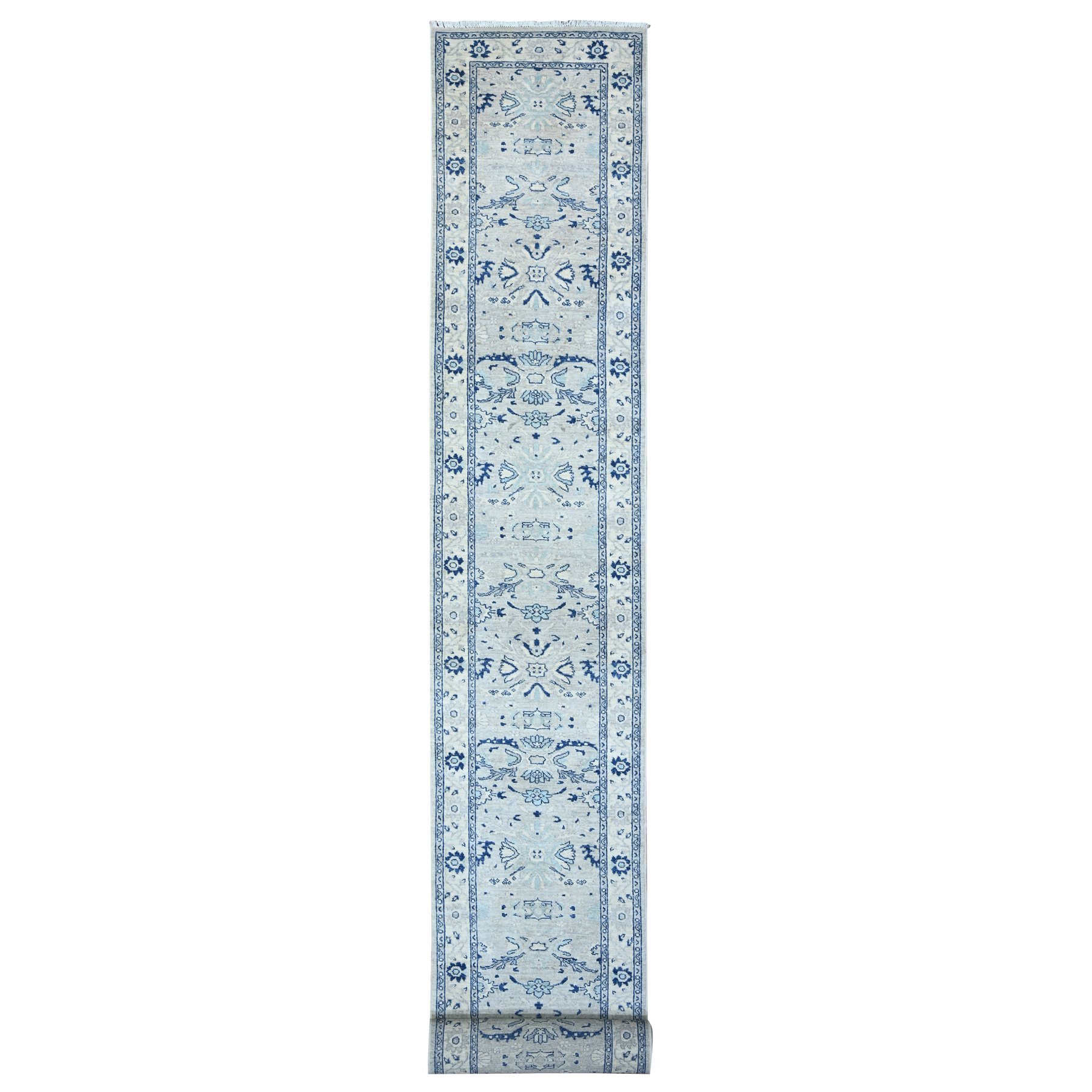 Oushak-And-Peshawar-Hand-Knotted-Rug-442675