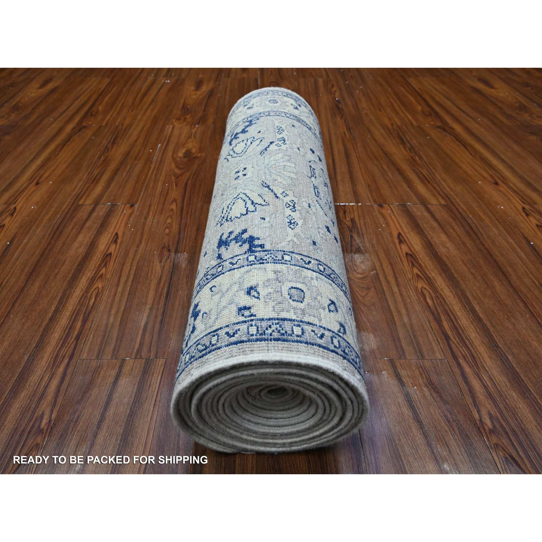 Oushak-And-Peshawar-Hand-Knotted-Rug-442675