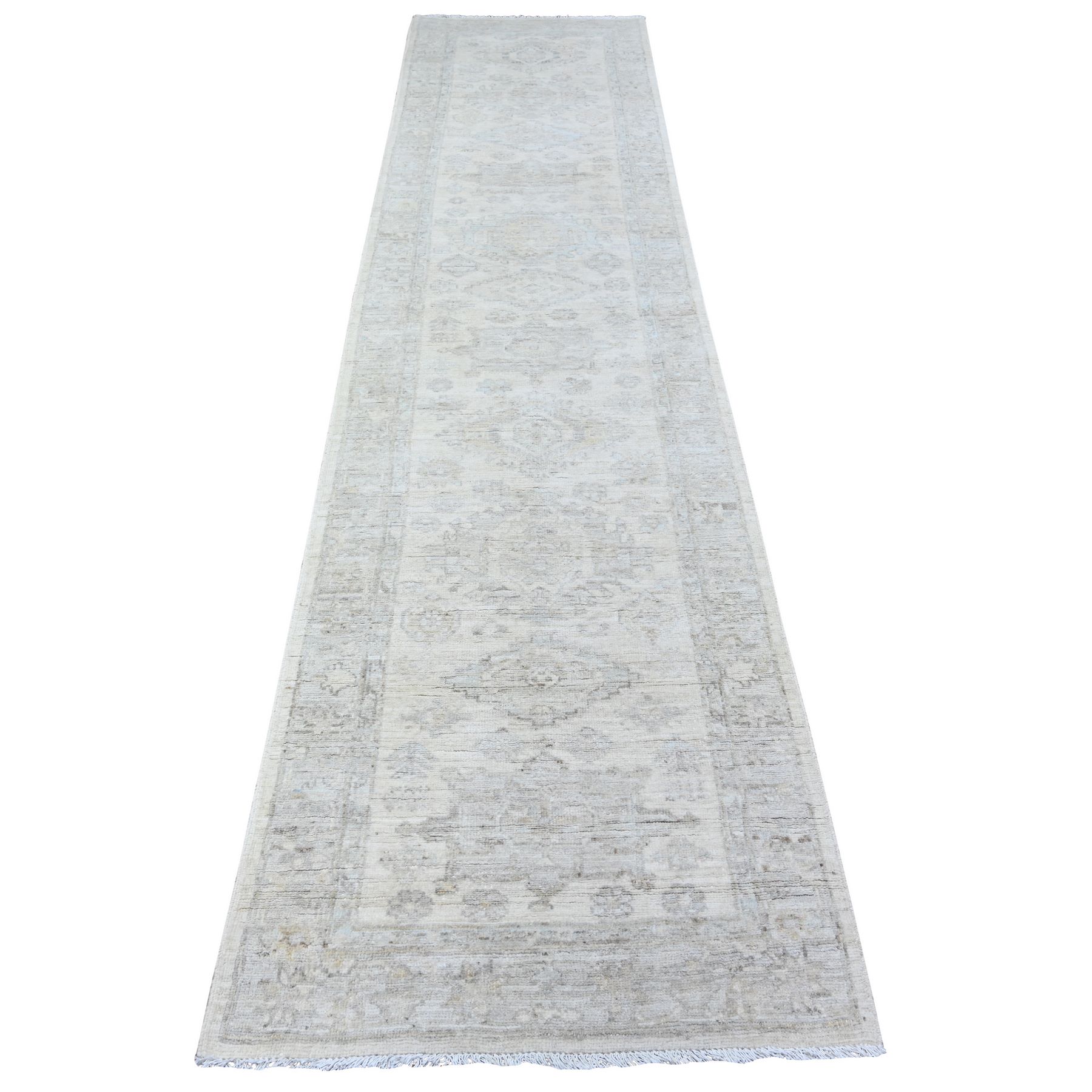 Oushak-And-Peshawar-Hand-Knotted-Rug-442760