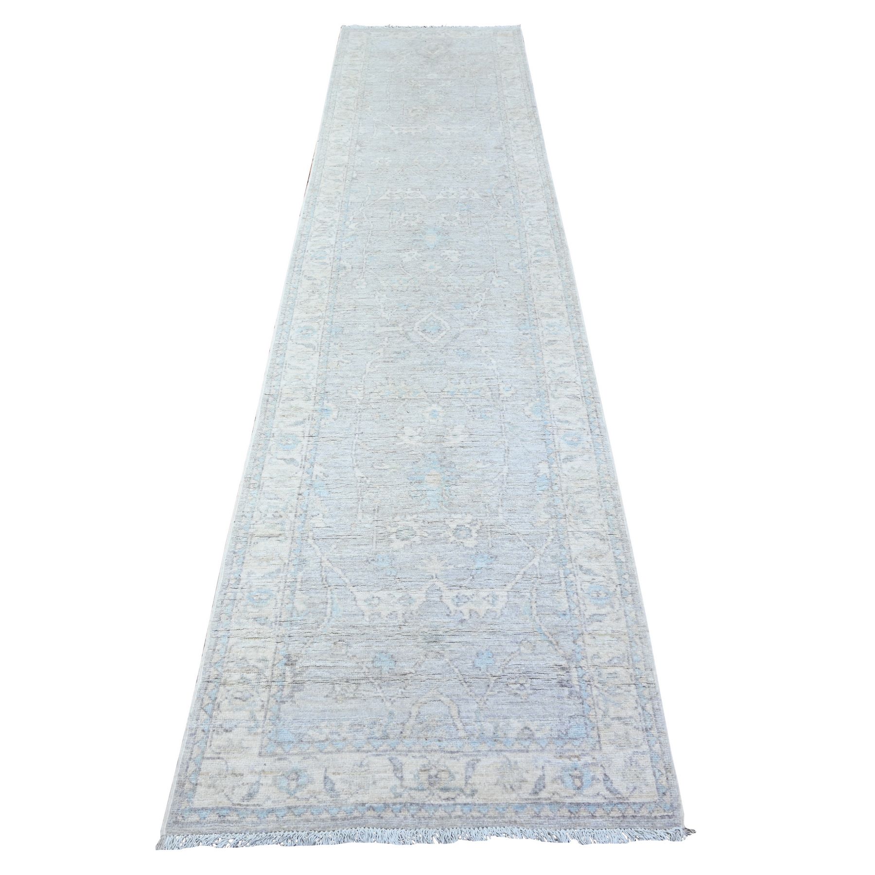 Oushak-And-Peshawar-Hand-Knotted-Rug-442770
