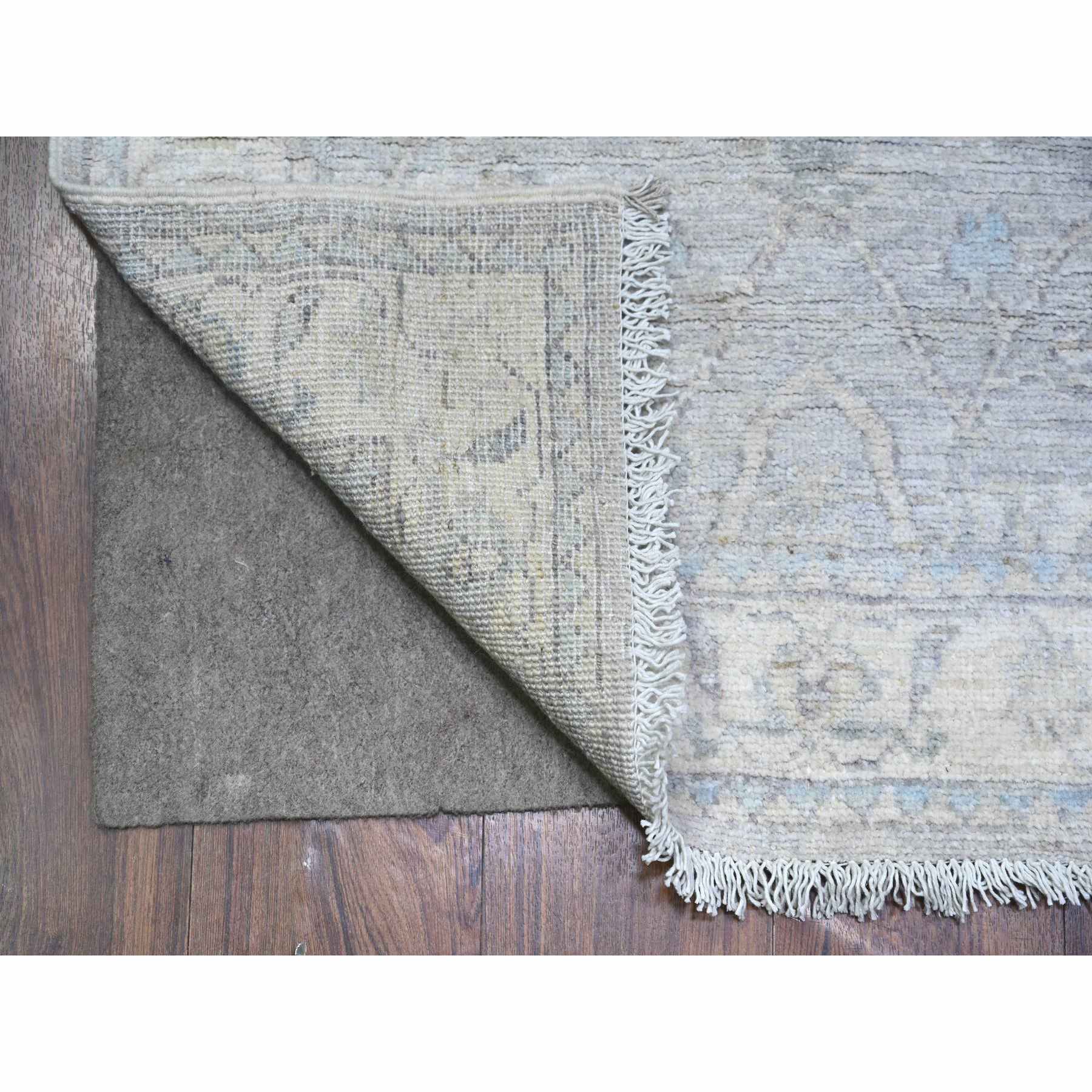 Oushak-And-Peshawar-Hand-Knotted-Rug-442770