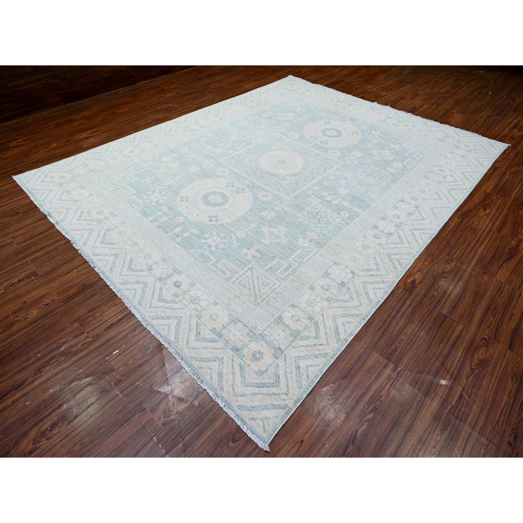 Oushak-And-Peshawar-Hand-Knotted-Rug-442805