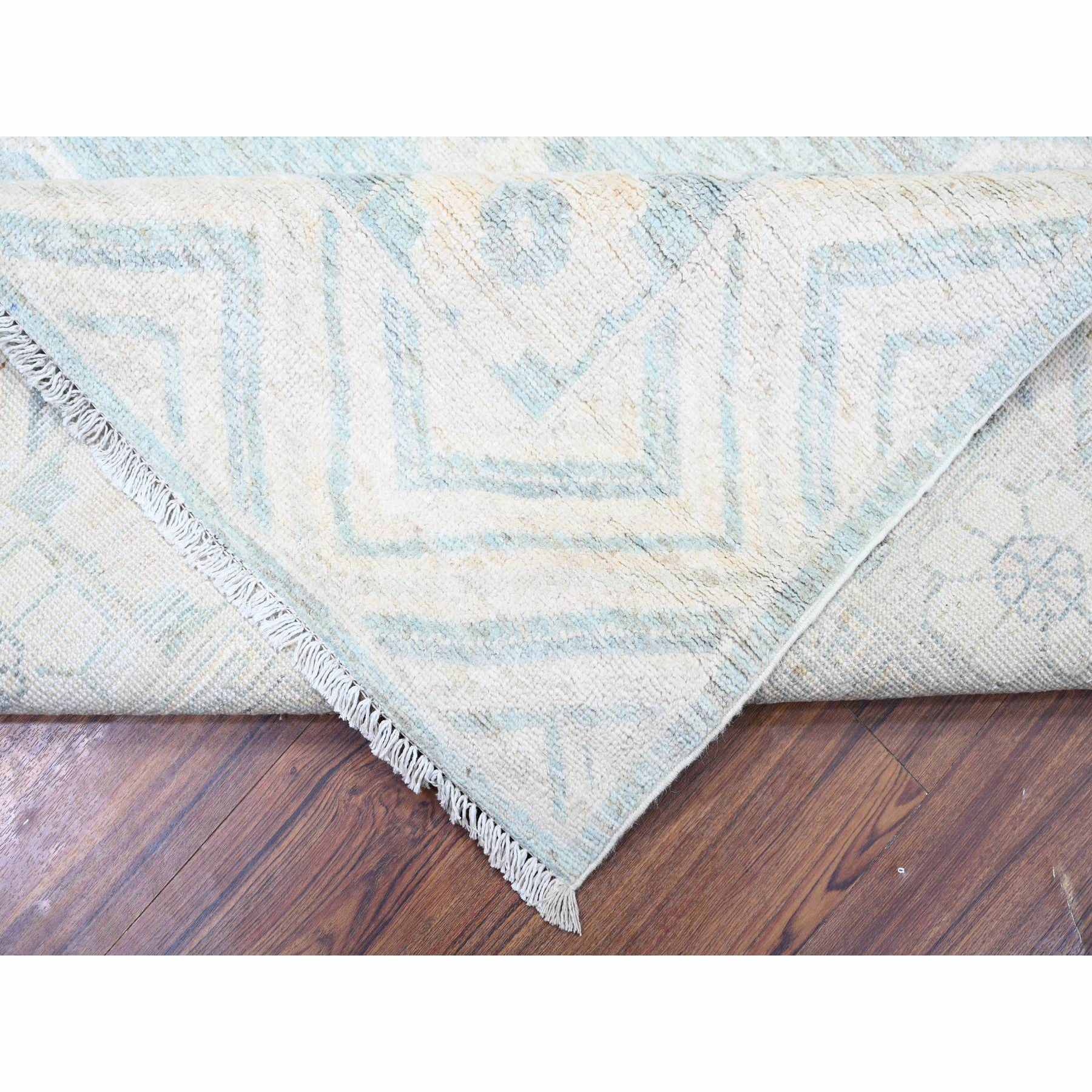 Oushak-And-Peshawar-Hand-Knotted-Rug-442805