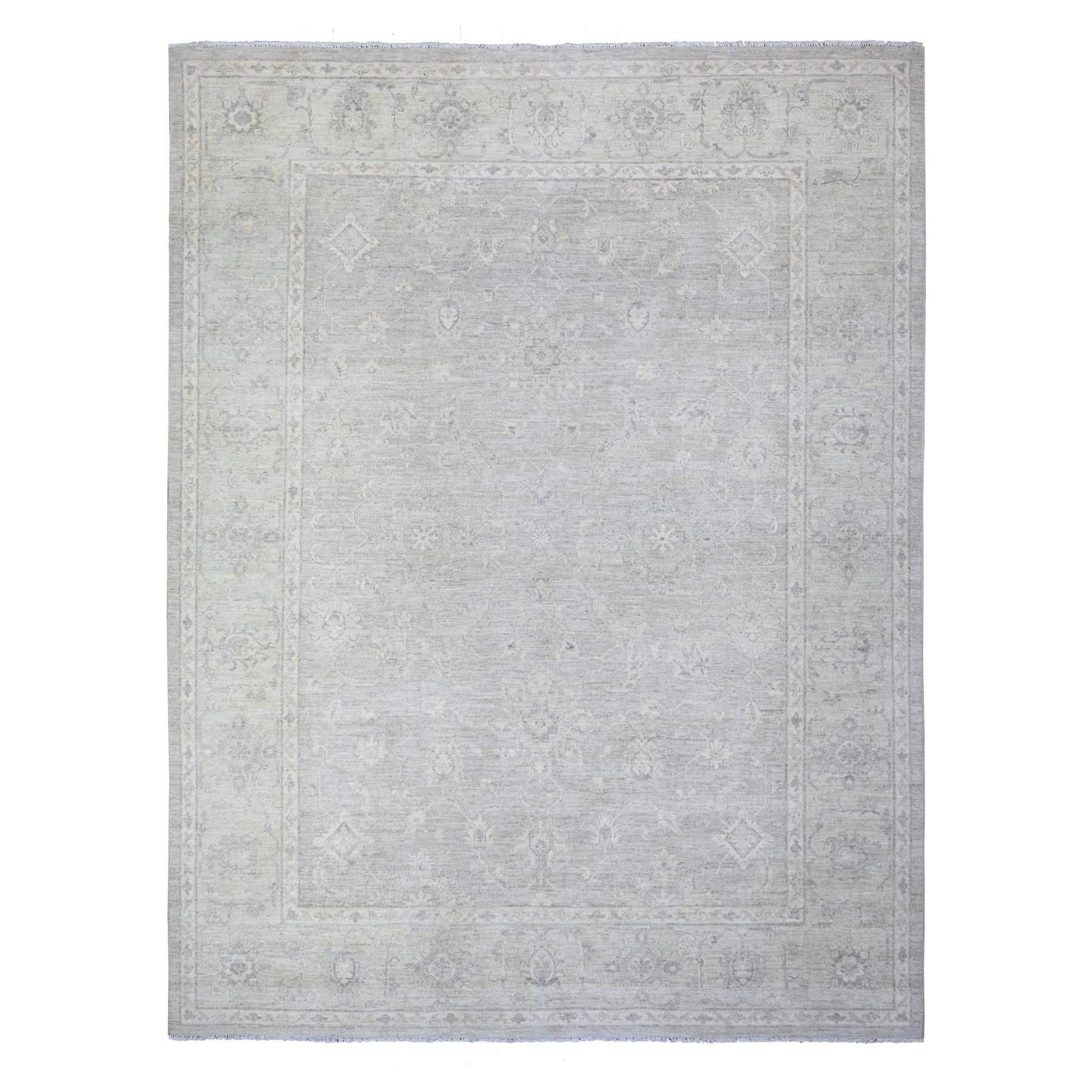 Oushak-And-Peshawar-Hand-Knotted-Rug-442910