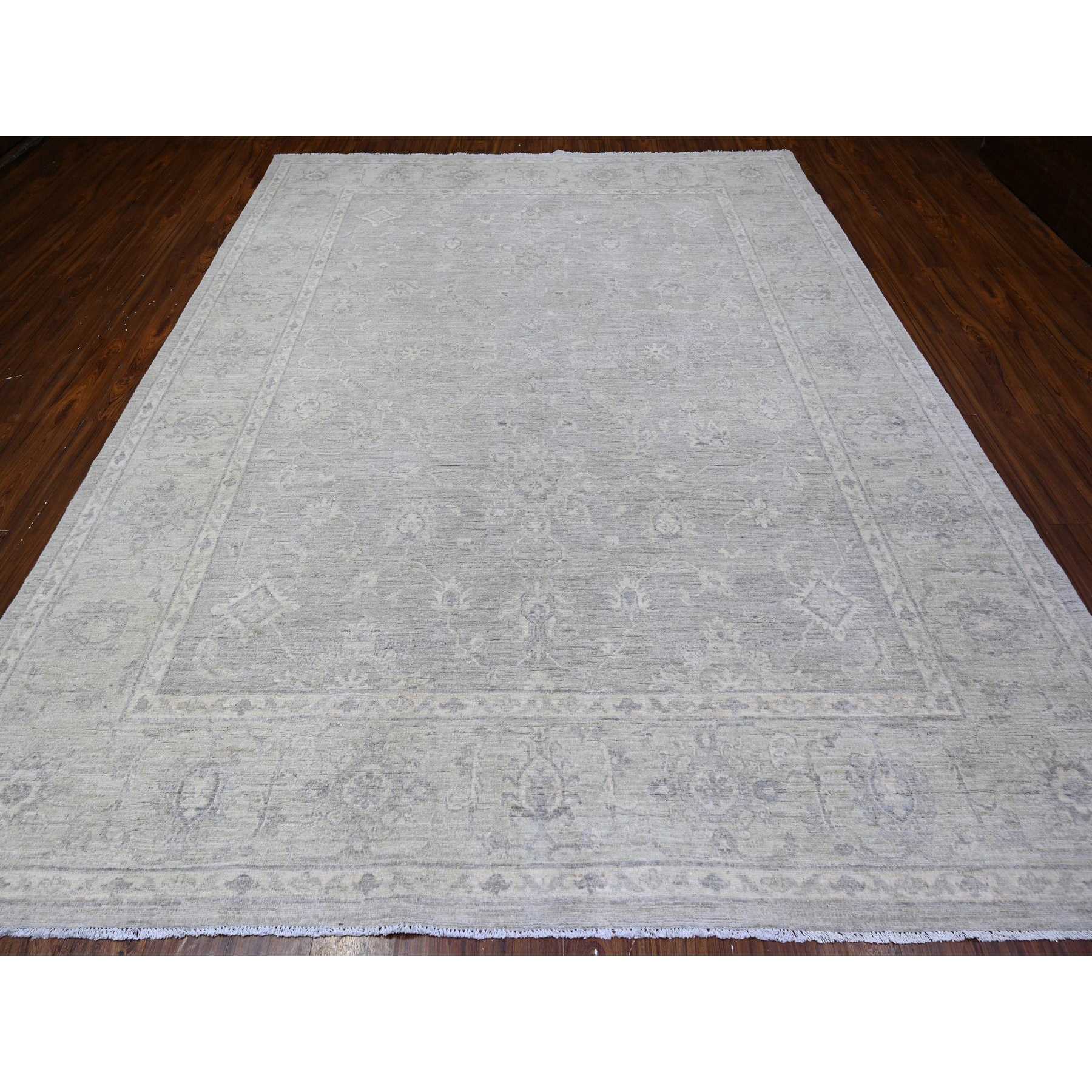Oushak-And-Peshawar-Hand-Knotted-Rug-442910