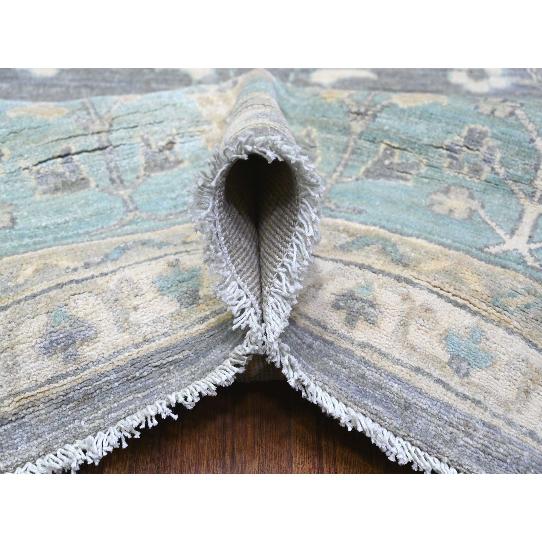 Oushak-And-Peshawar-Hand-Knotted-Rug-442920
