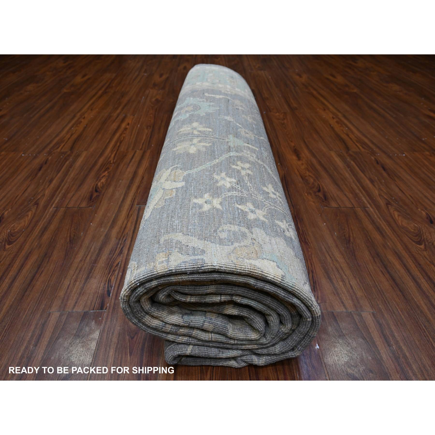 Oushak-And-Peshawar-Hand-Knotted-Rug-442920