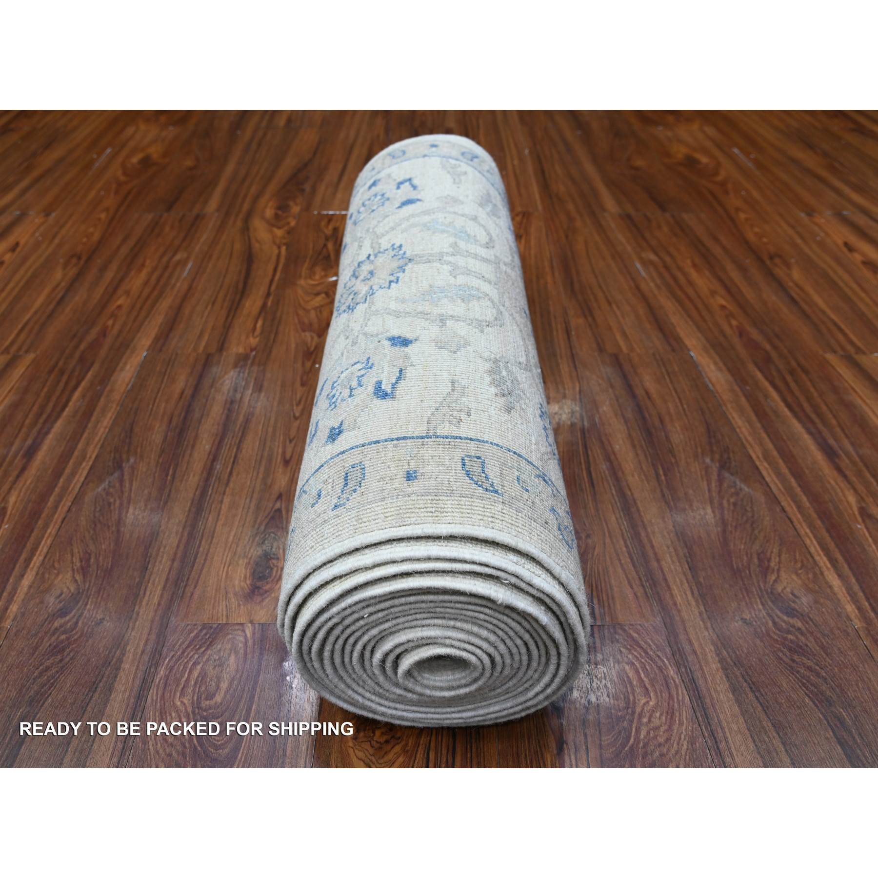 Oushak-And-Peshawar-Hand-Knotted-Rug-442960