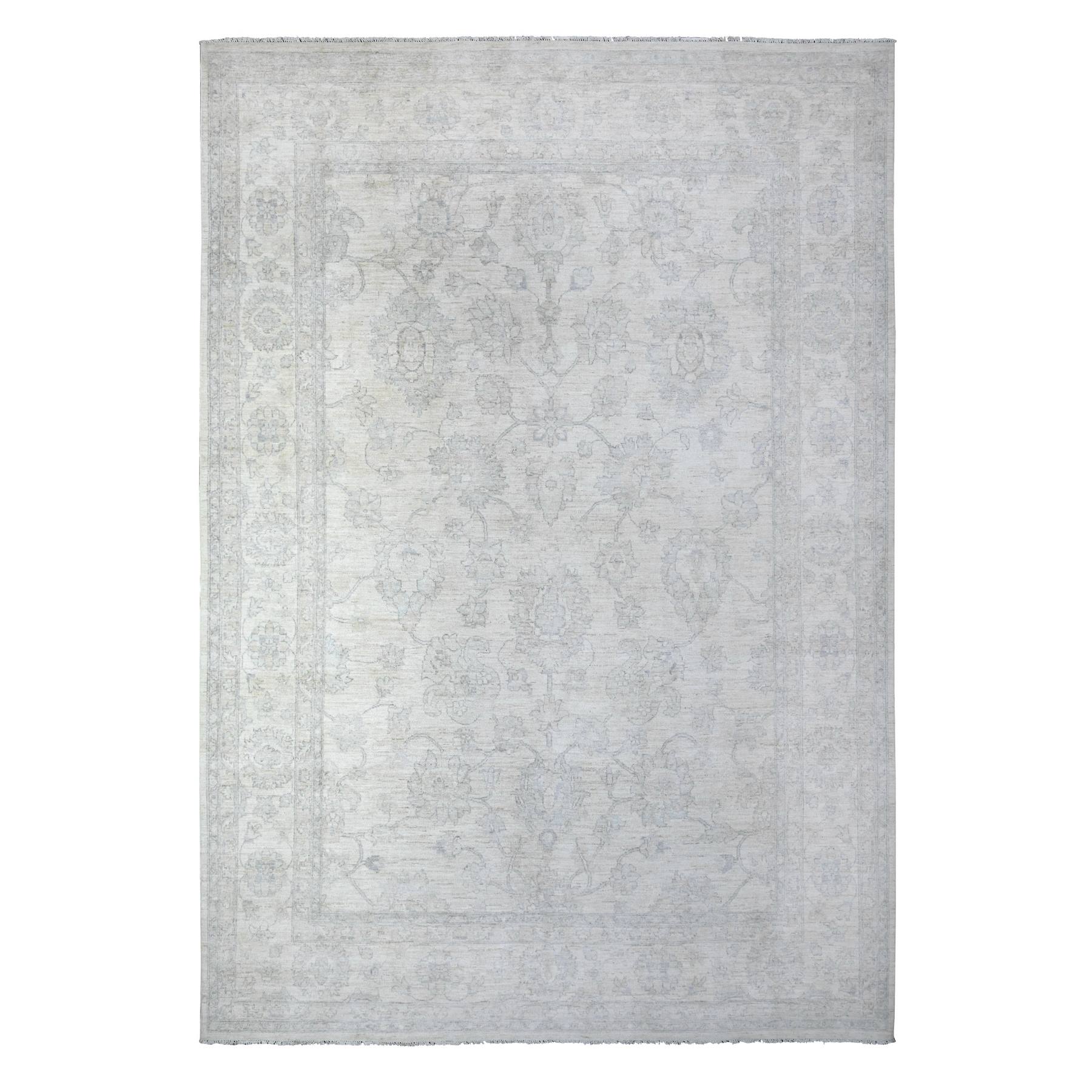 Oushak-And-Peshawar-Hand-Knotted-Rug-442975