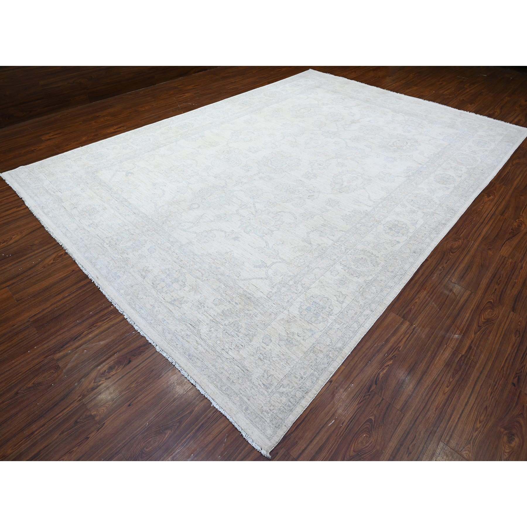 Oushak-And-Peshawar-Hand-Knotted-Rug-442975
