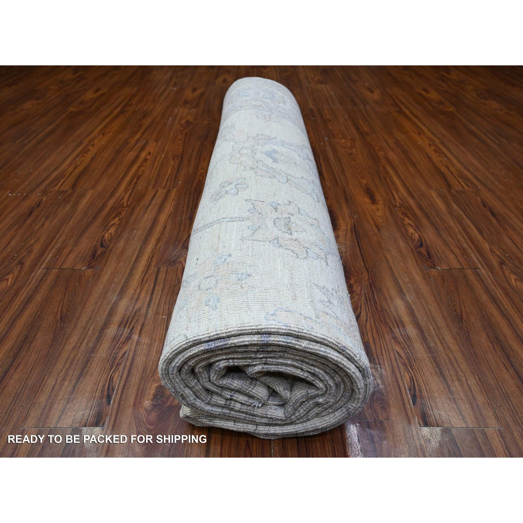 Oushak-And-Peshawar-Hand-Knotted-Rug-442975