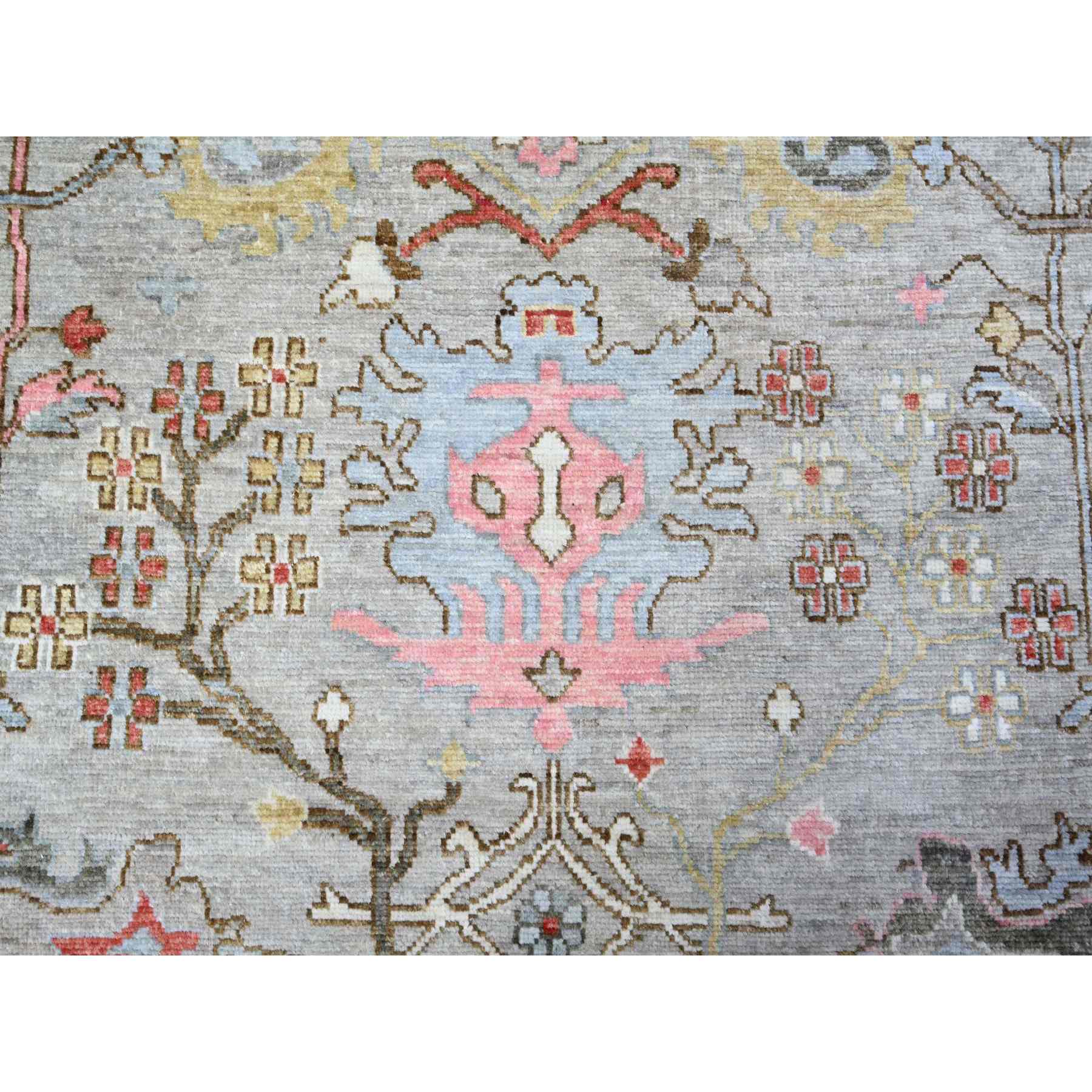 Oushak-And-Peshawar-Hand-Knotted-Rug-443090