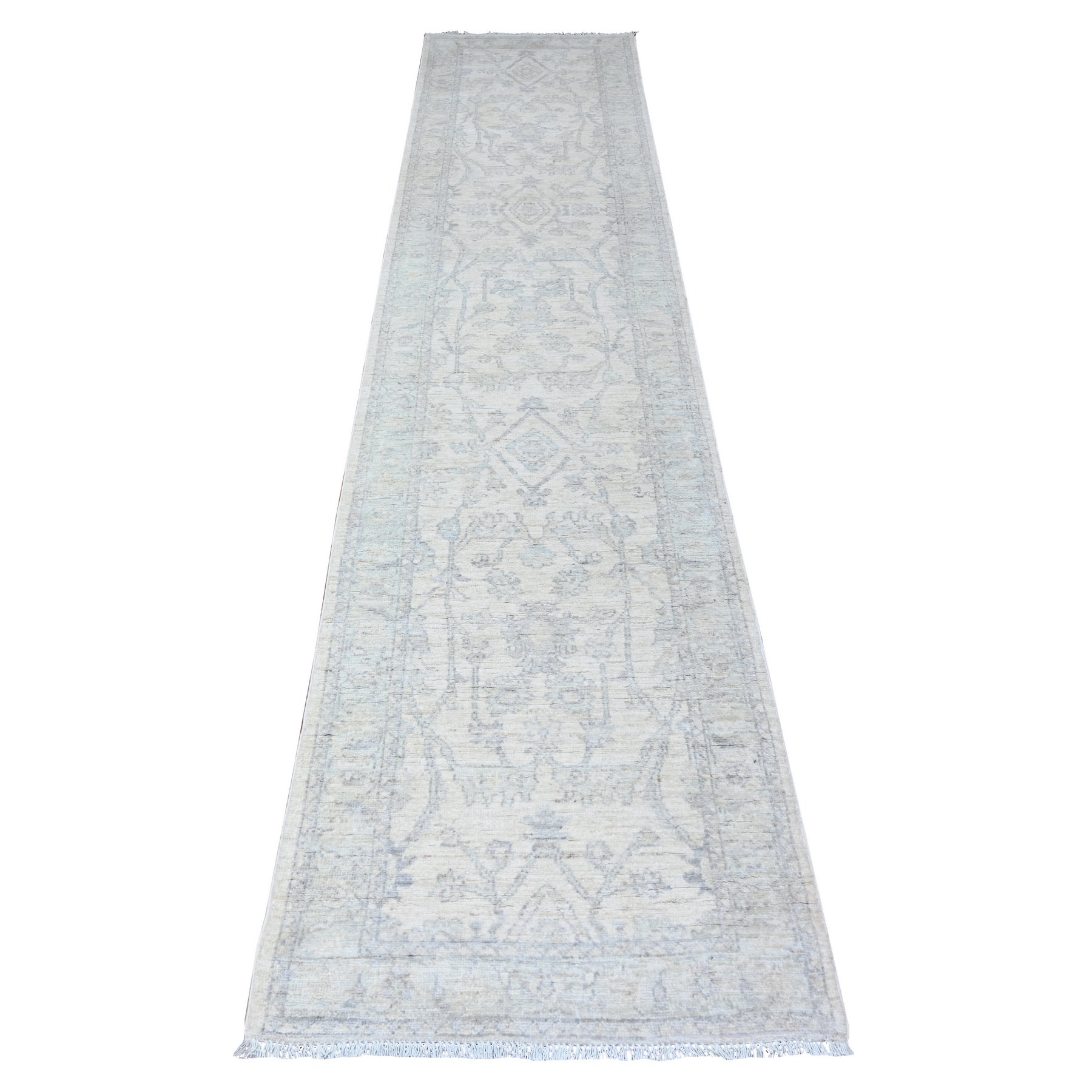Oushak-And-Peshawar-Hand-Knotted-Rug-443170