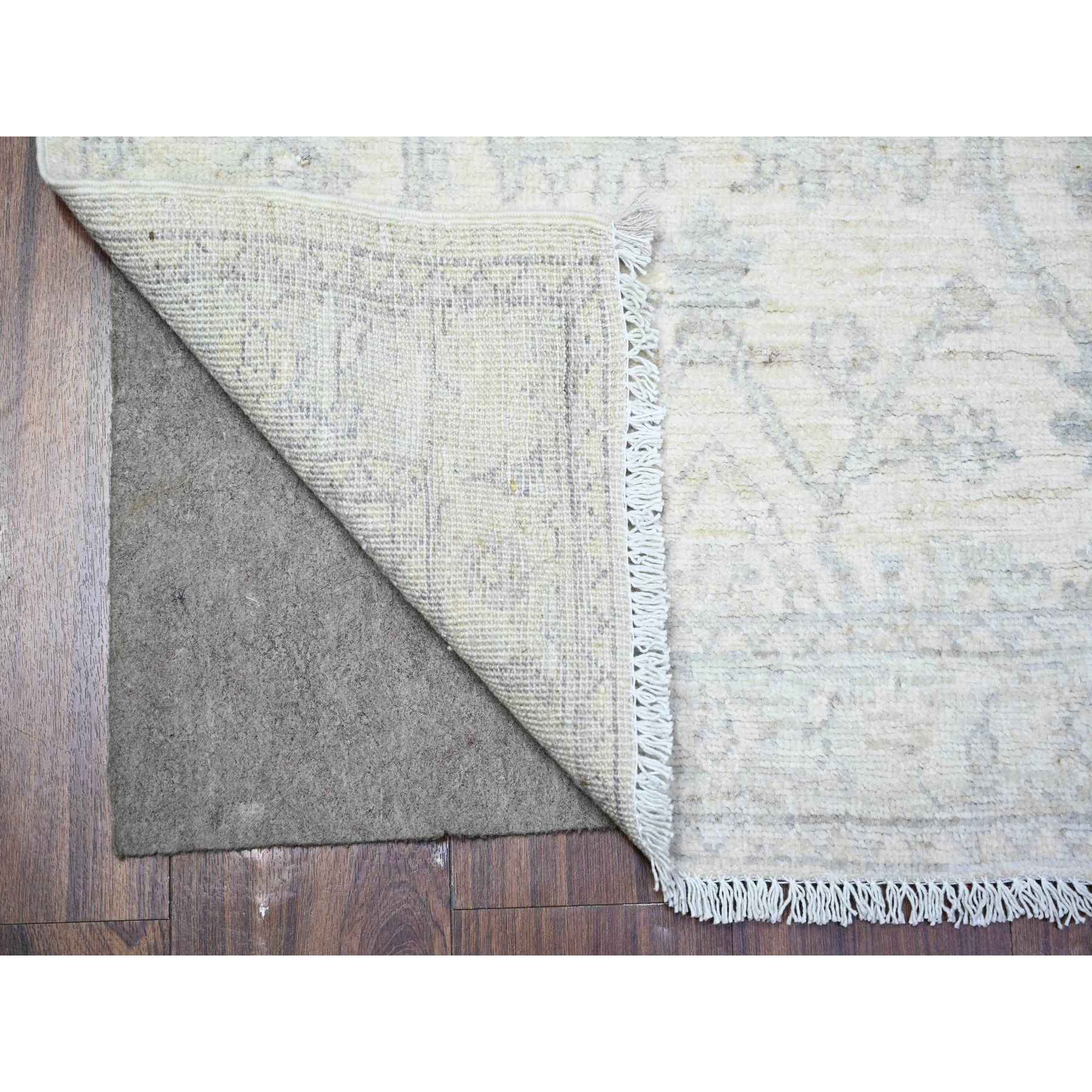 Oushak-And-Peshawar-Hand-Knotted-Rug-443170
