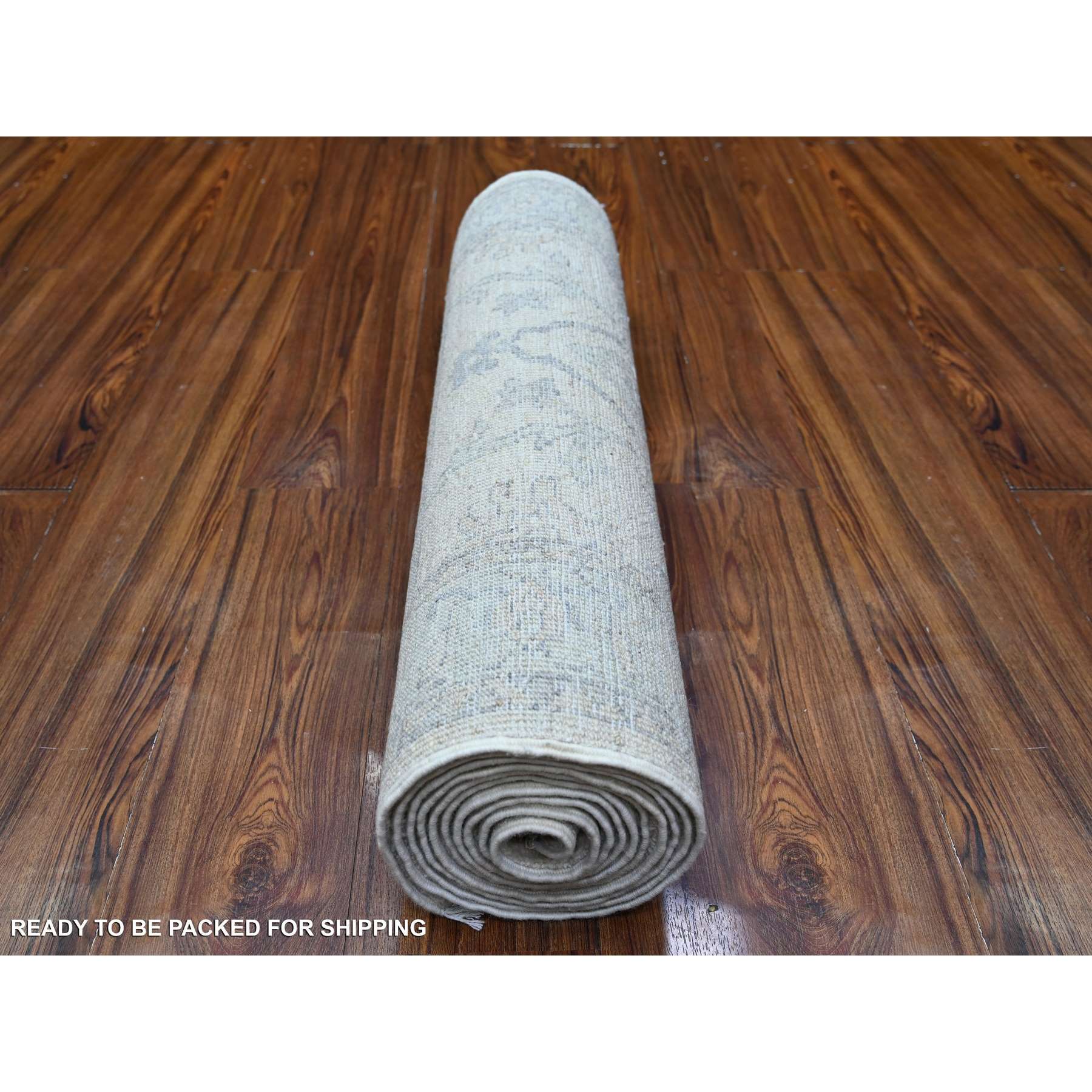 Oushak-And-Peshawar-Hand-Knotted-Rug-443170