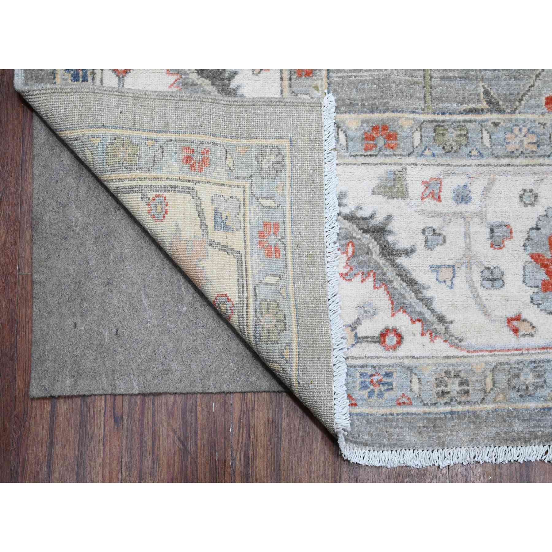 Oushak-And-Peshawar-Hand-Knotted-Rug-443215
